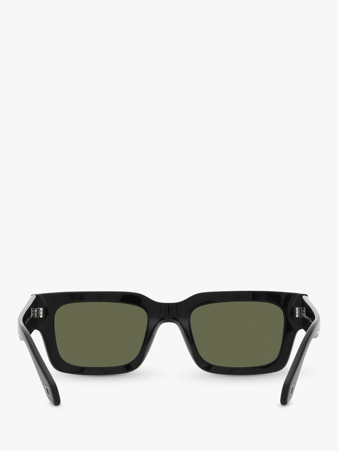 AR8184U Men's Polarised Rectangular Sunglasses, Black