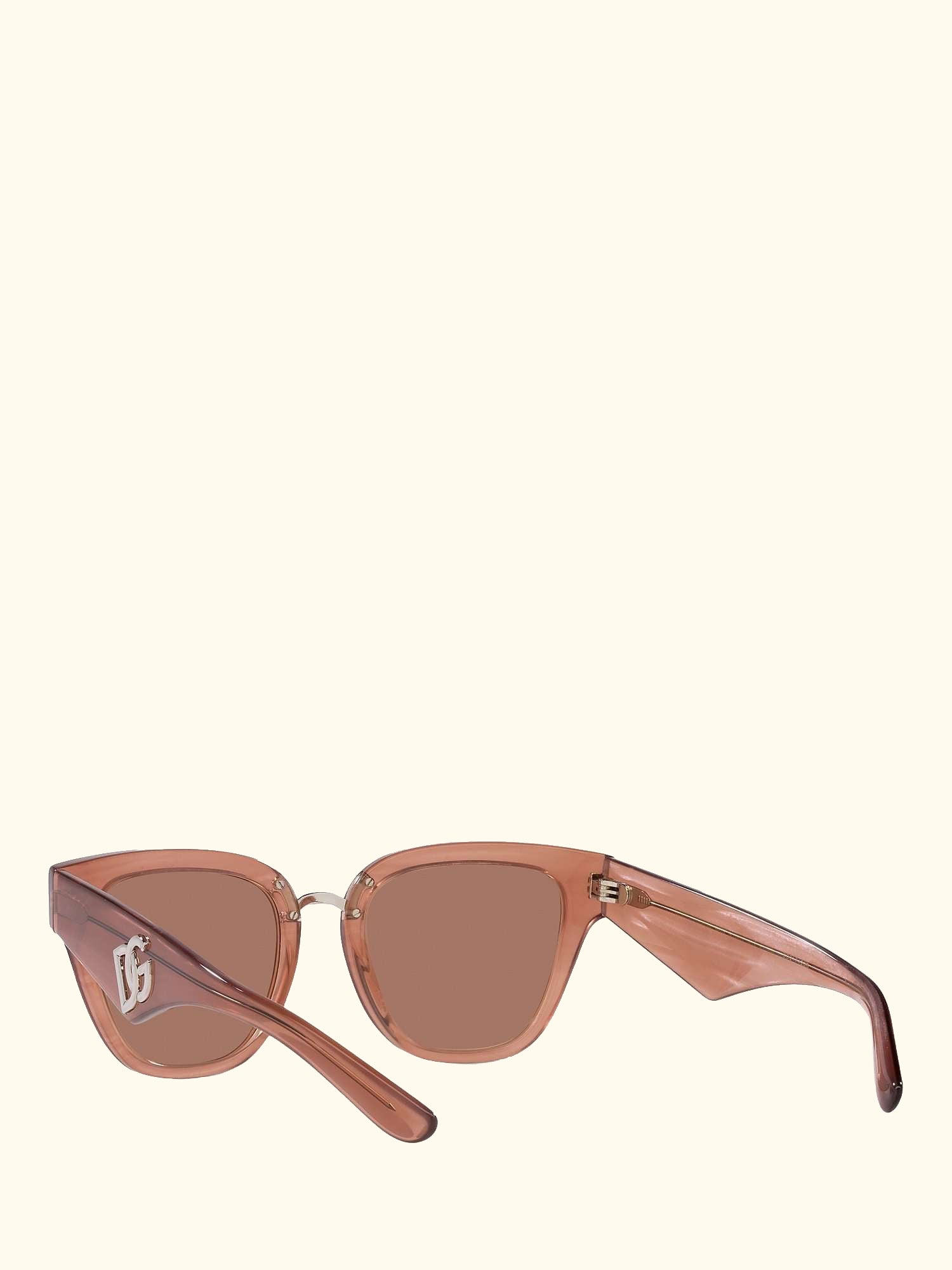 DG4437 Women's Butterfly Sunglasses, Fleur Caramel