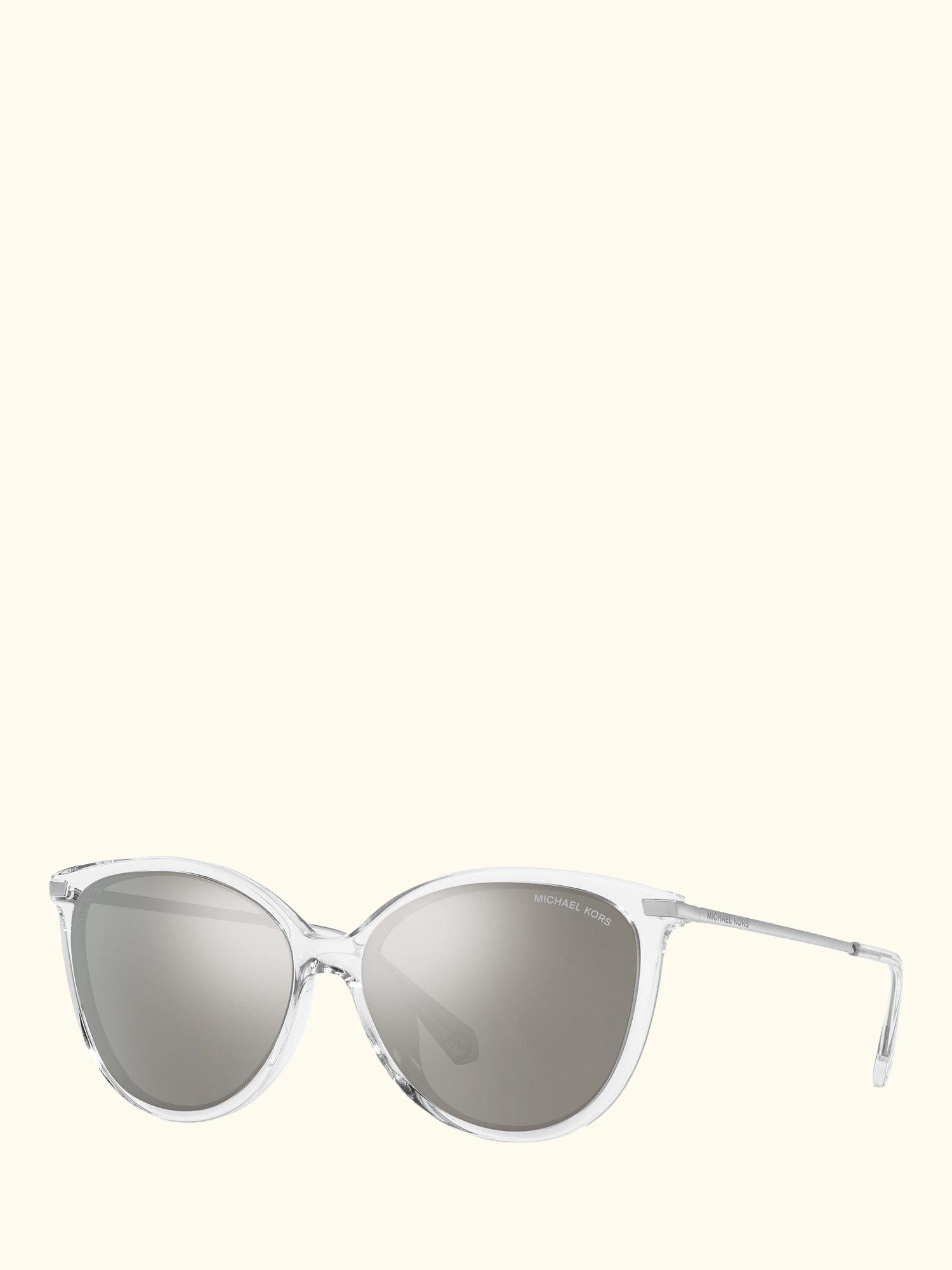 MK2184U Women's Dupont Cat's Eye Sunglasses, Clear/Silver