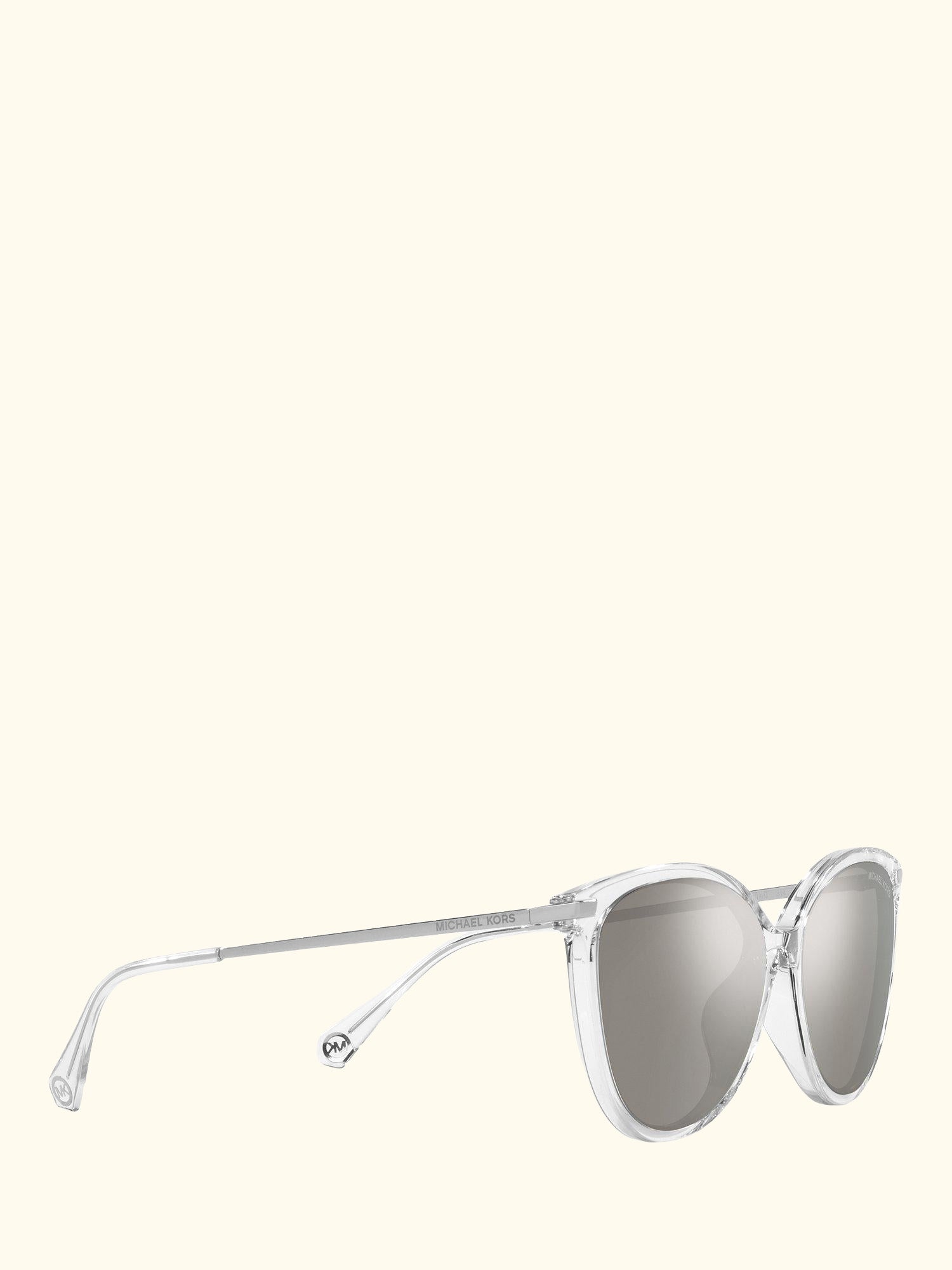 MK2184U Women's Dupont Cat's Eye Sunglasses, Clear/Silver