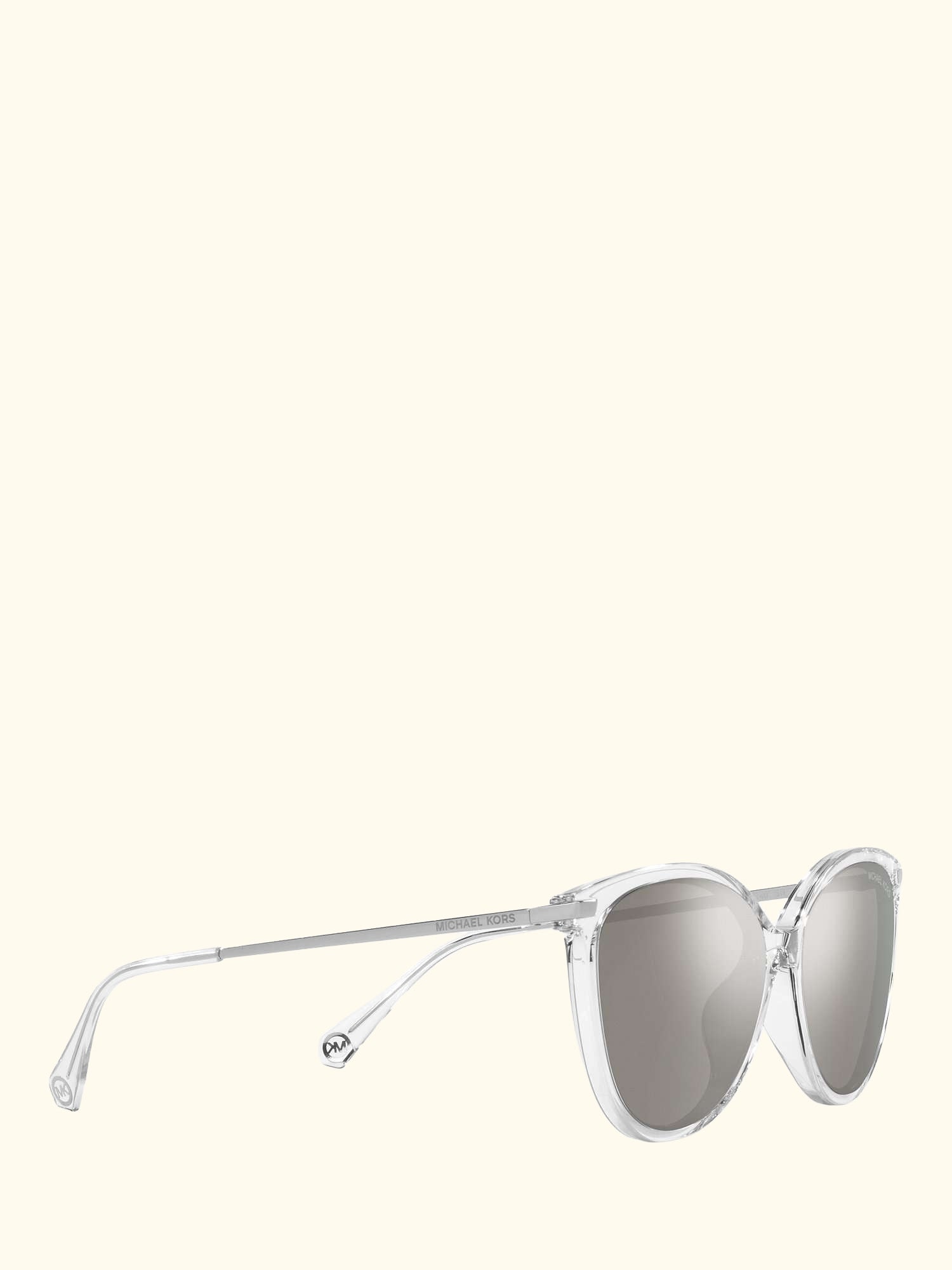 MK2184U Women's Dupont Cat's Eye Sunglasses, Clear/Silver