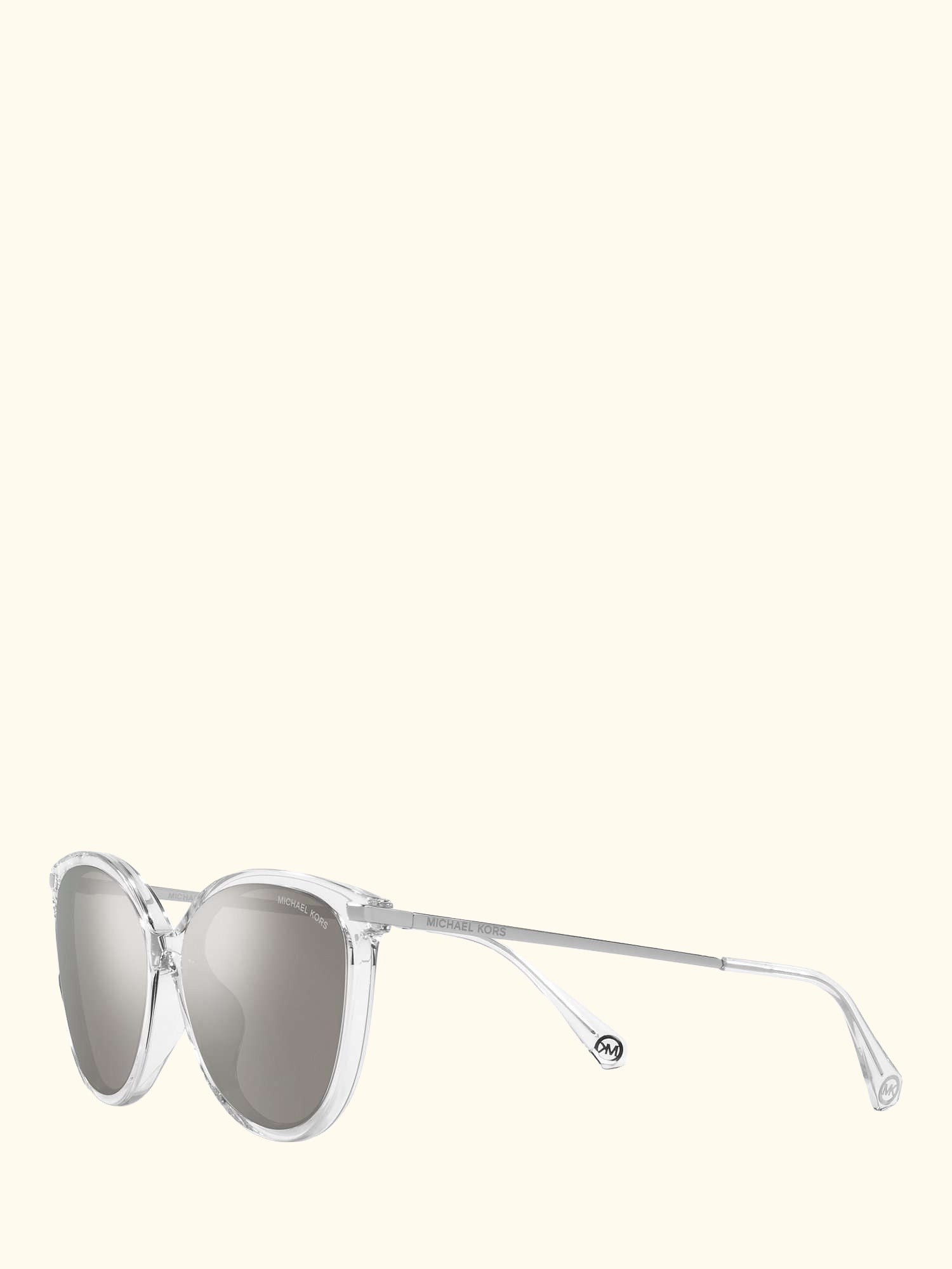 MK2184U Women's Dupont Cat's Eye Sunglasses, Clear/Silver