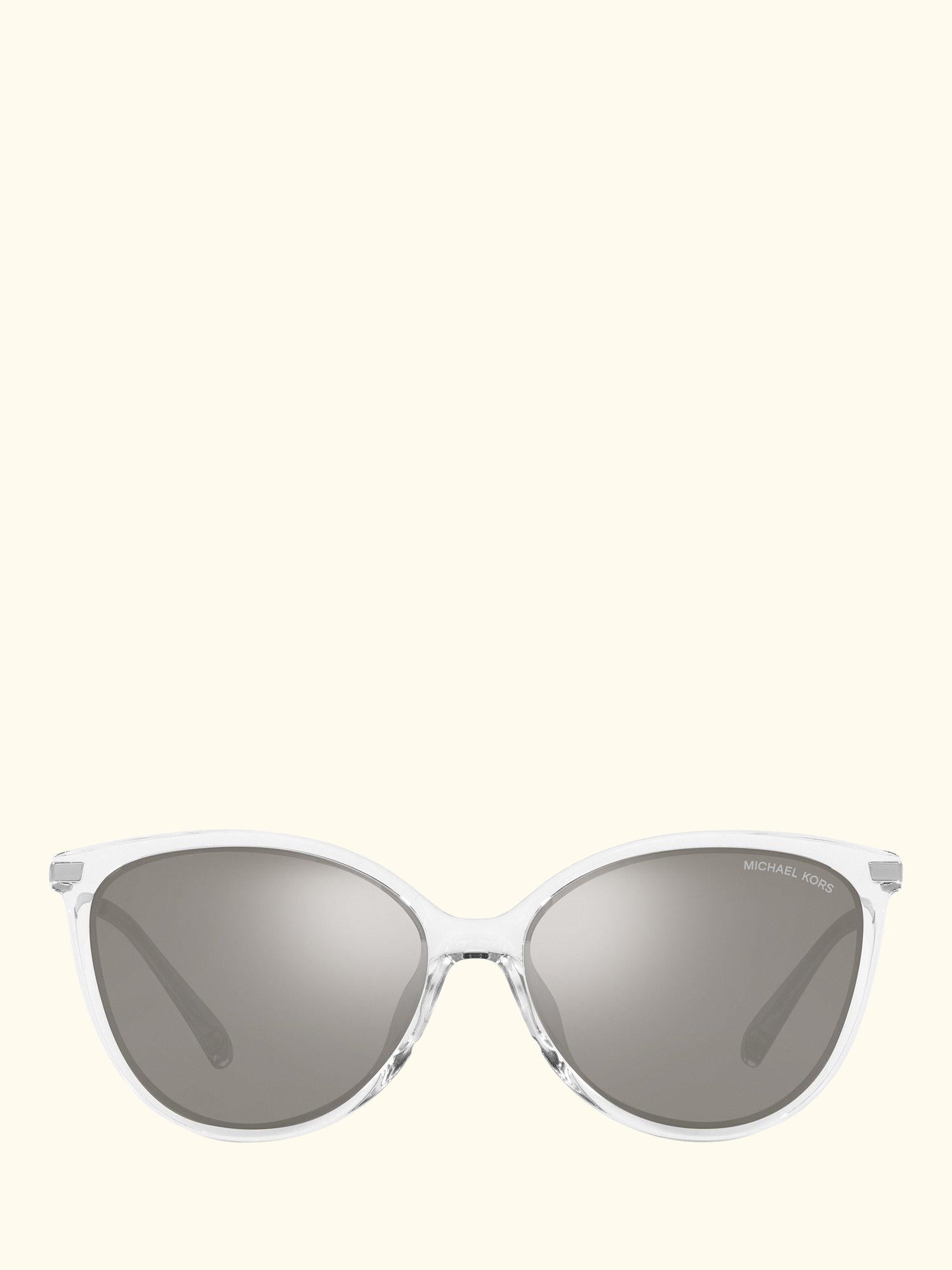MK2184U Women's Dupont Cat's Eye Sunglasses, Clear/Silver