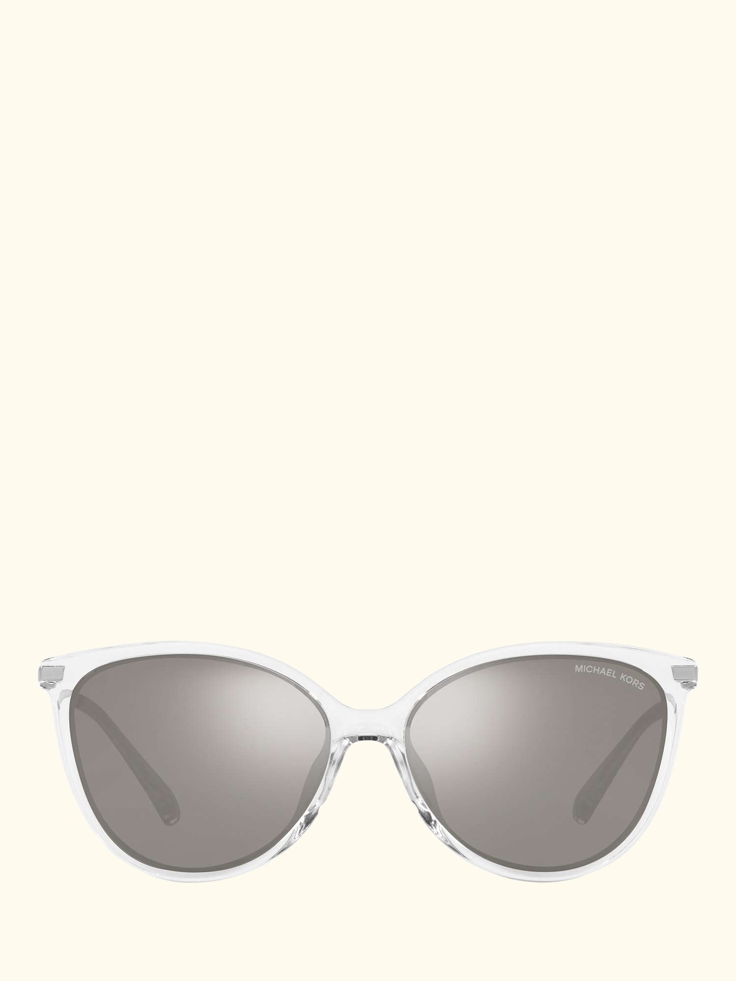 MK2184U Women's Dupont Cat's Eye Sunglasses, Clear/Silver