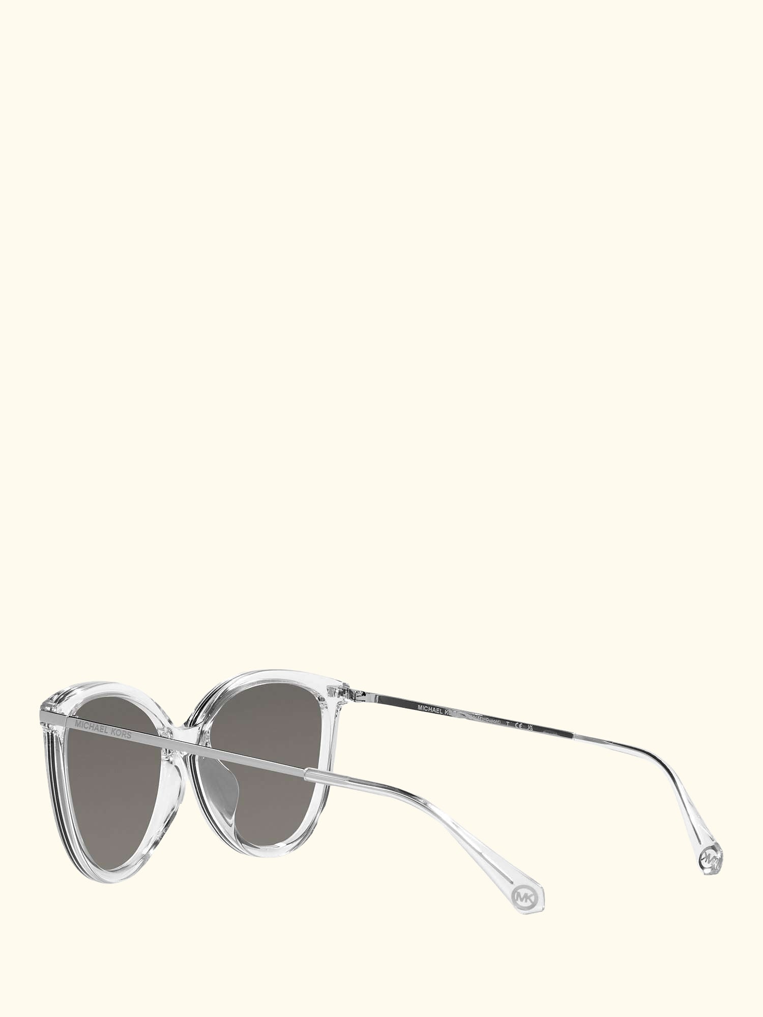 MK2184U Women's Dupont Cat's Eye Sunglasses, Clear/Silver