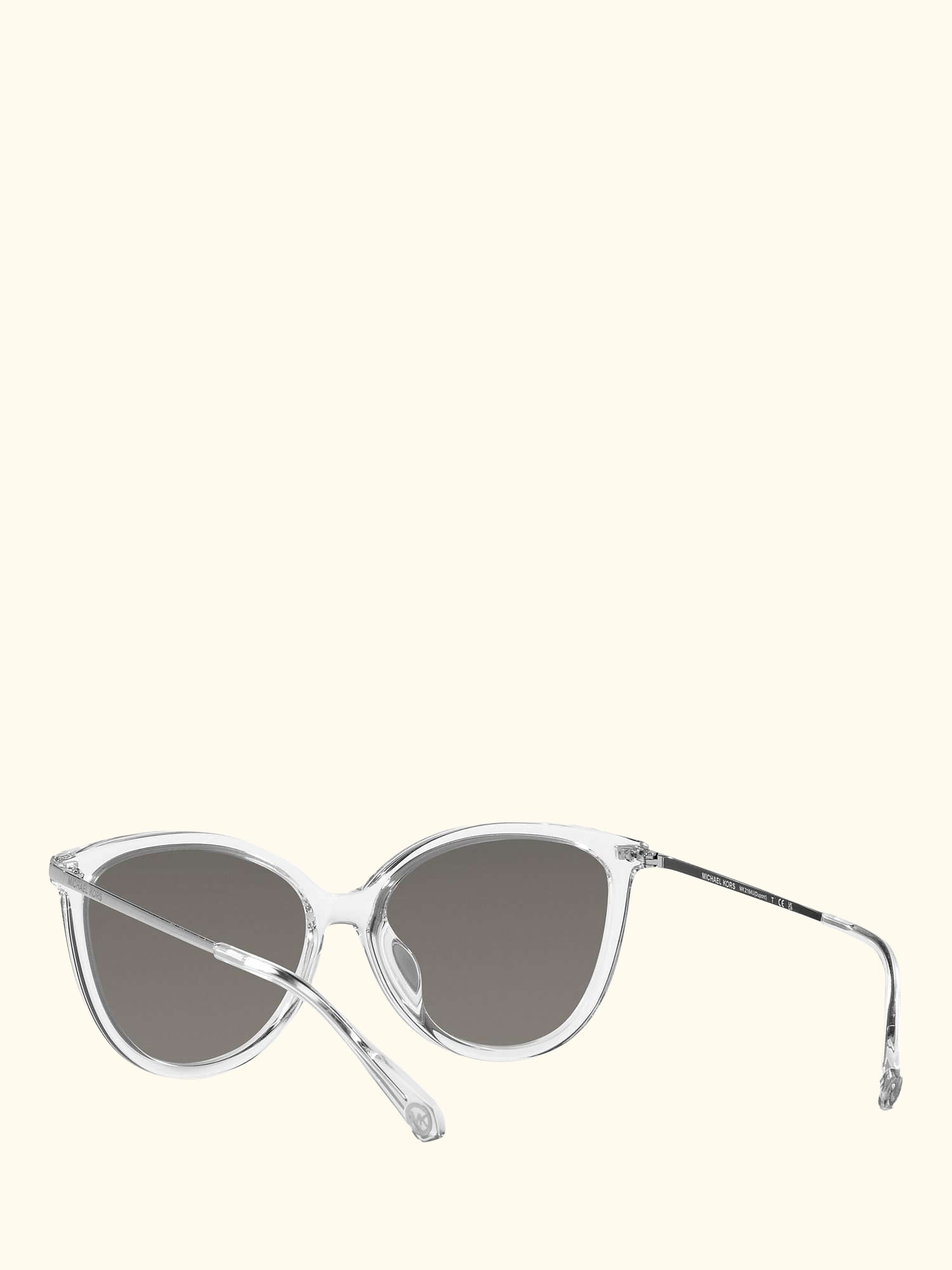 MK2184U Women's Dupont Cat's Eye Sunglasses, Clear/Silver