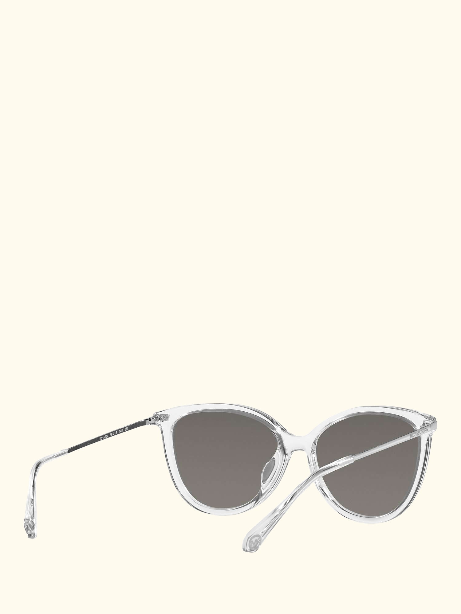 MK2184U Women's Dupont Cat's Eye Sunglasses, Clear/Silver