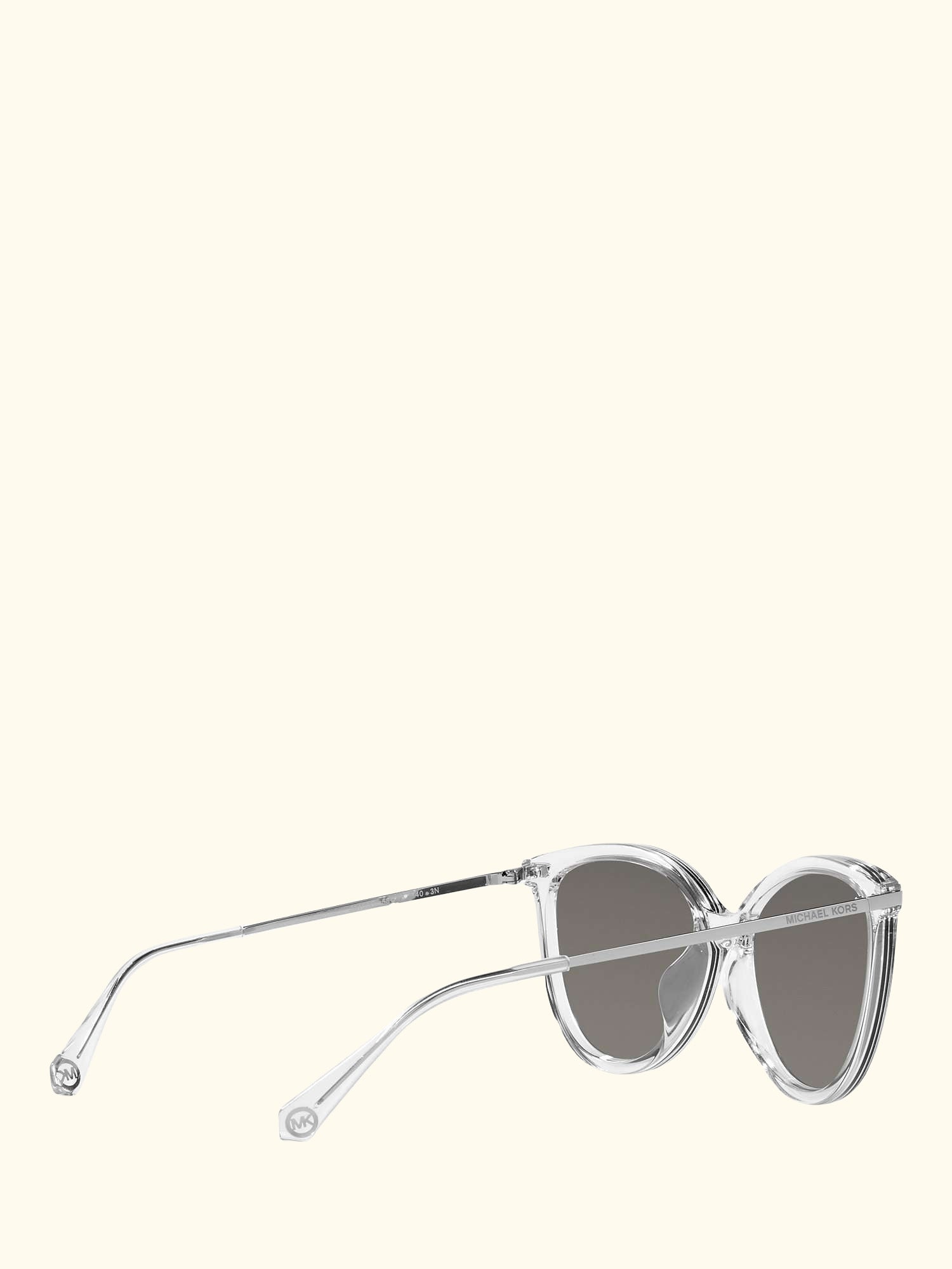 MK2184U Women's Dupont Cat's Eye Sunglasses, Clear/Silver
