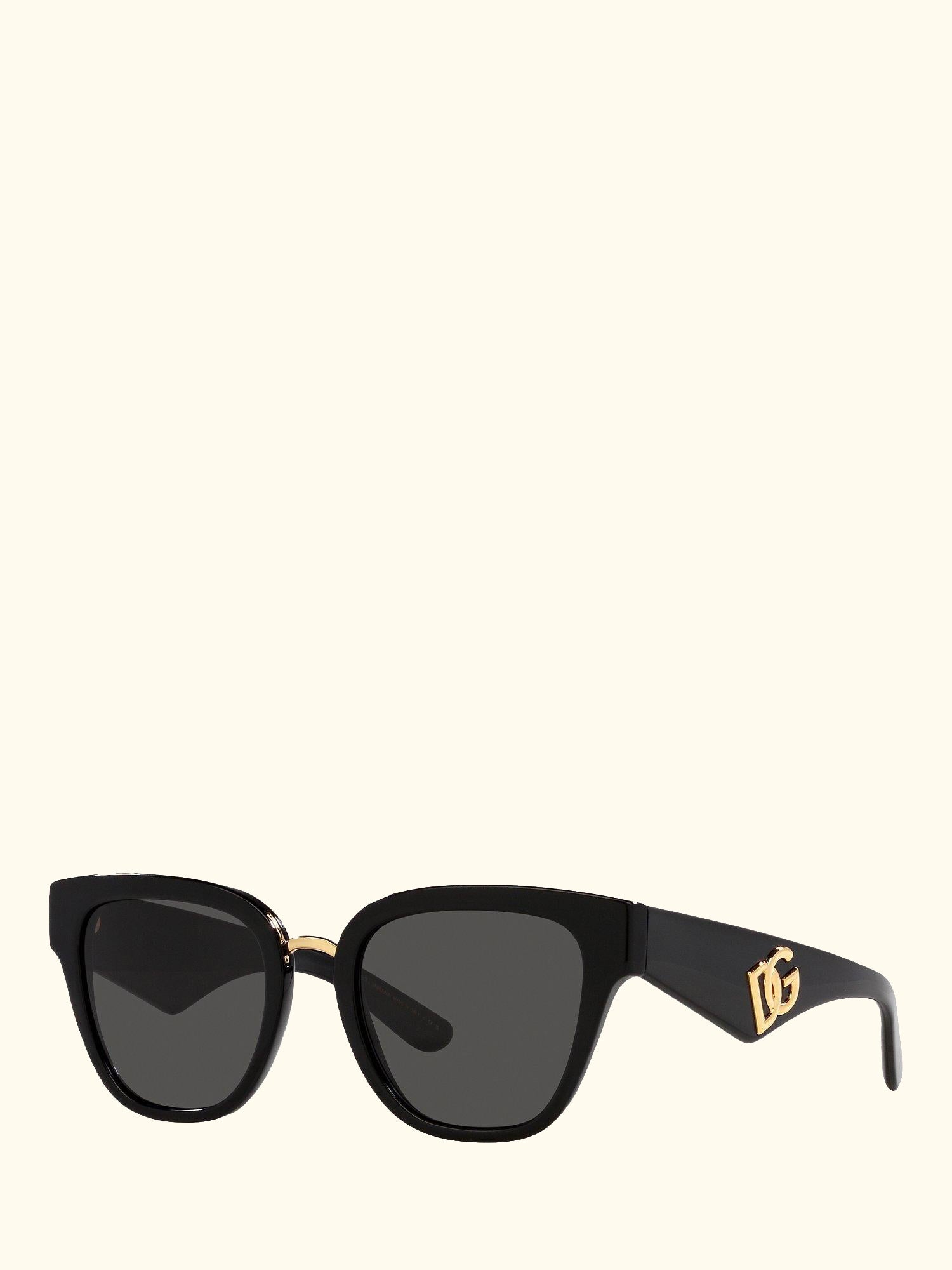 DG4437 Women's Butterfly Sunglasses, Black
