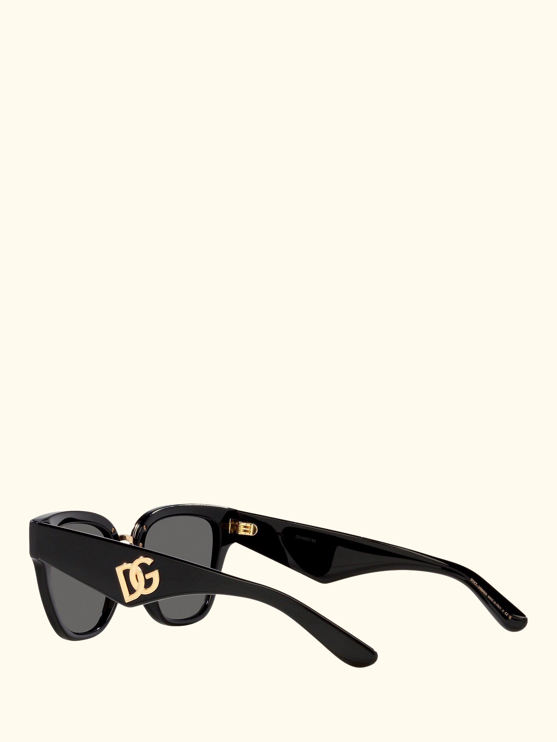 DG4437 Women's Butterfly Sunglasses, Black