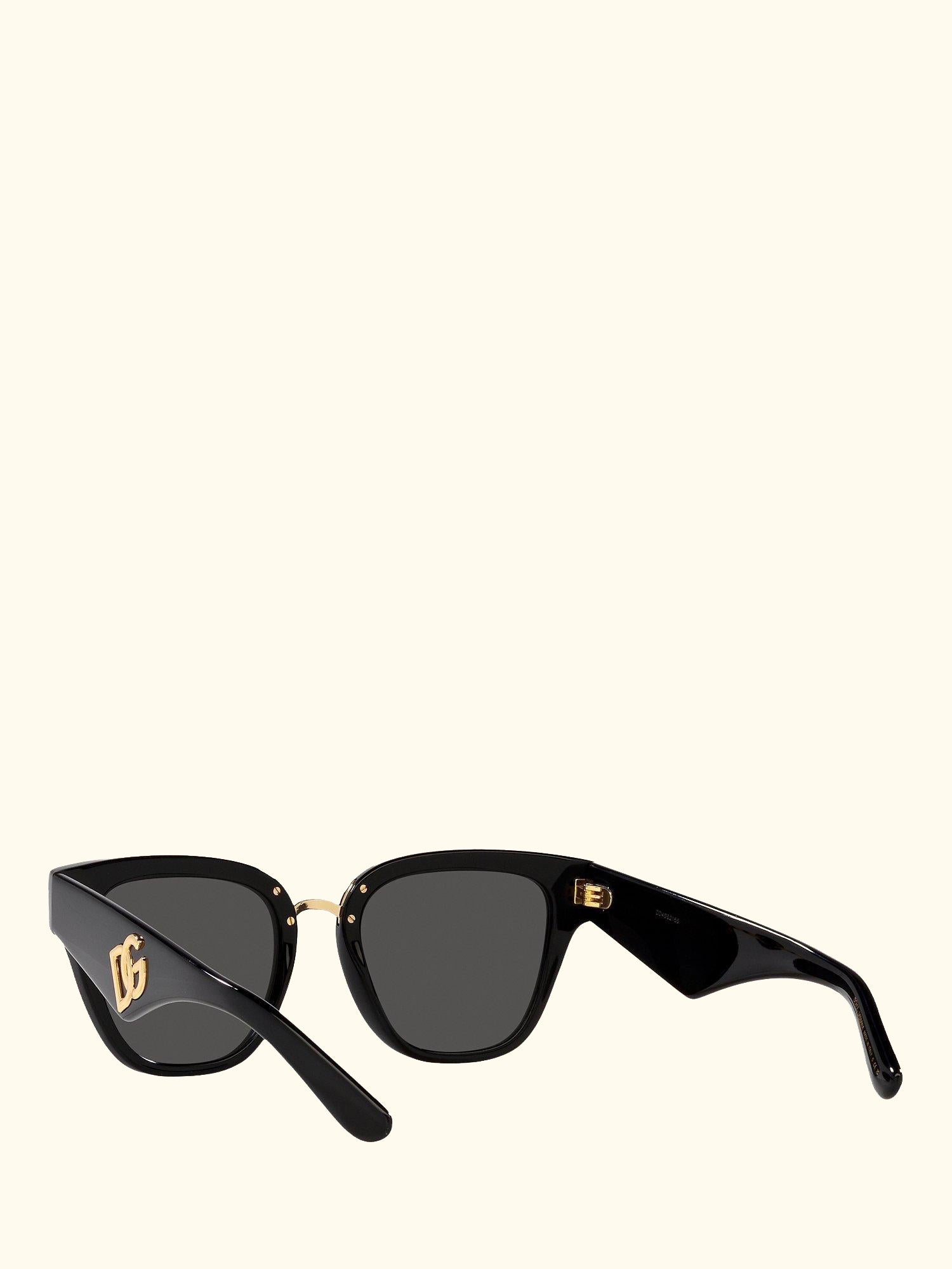 DG4437 Women's Butterfly Sunglasses, Black