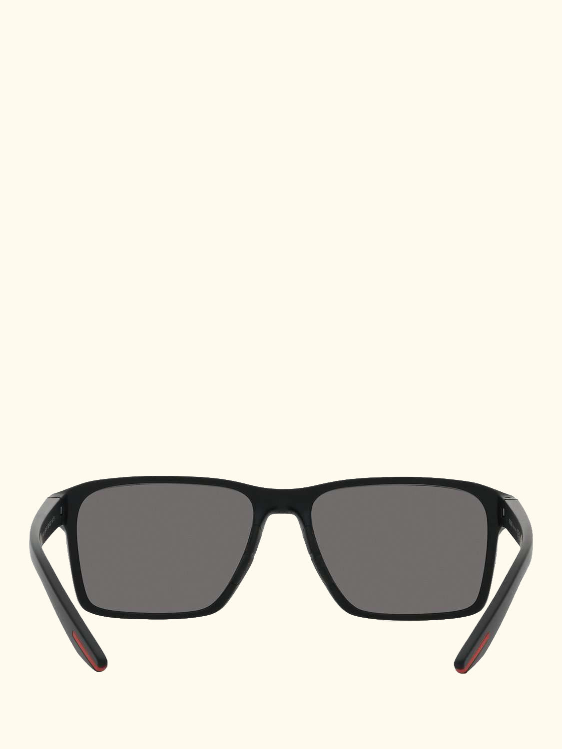 Linea Rosa PS05YS Men's Rectangular Sunglasses, Black