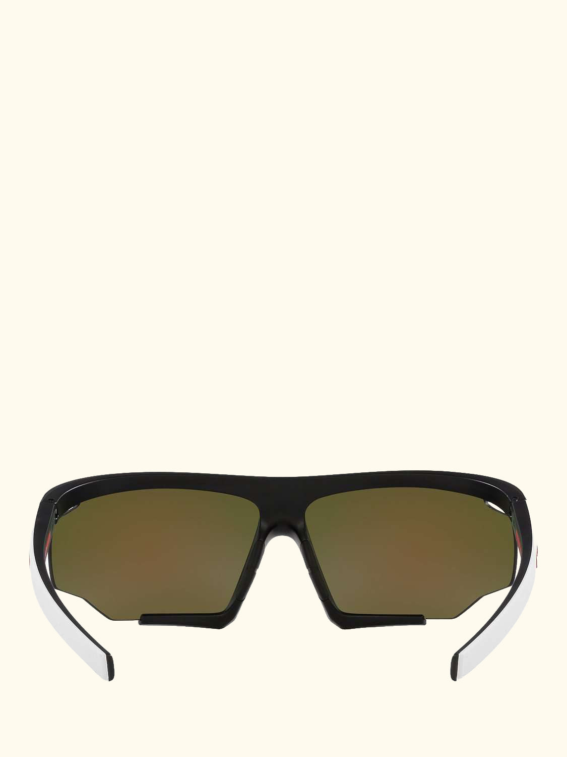 Linea Rossa PS 07YS Men's Wrap Sunglasses, Matte Black/White Rubber