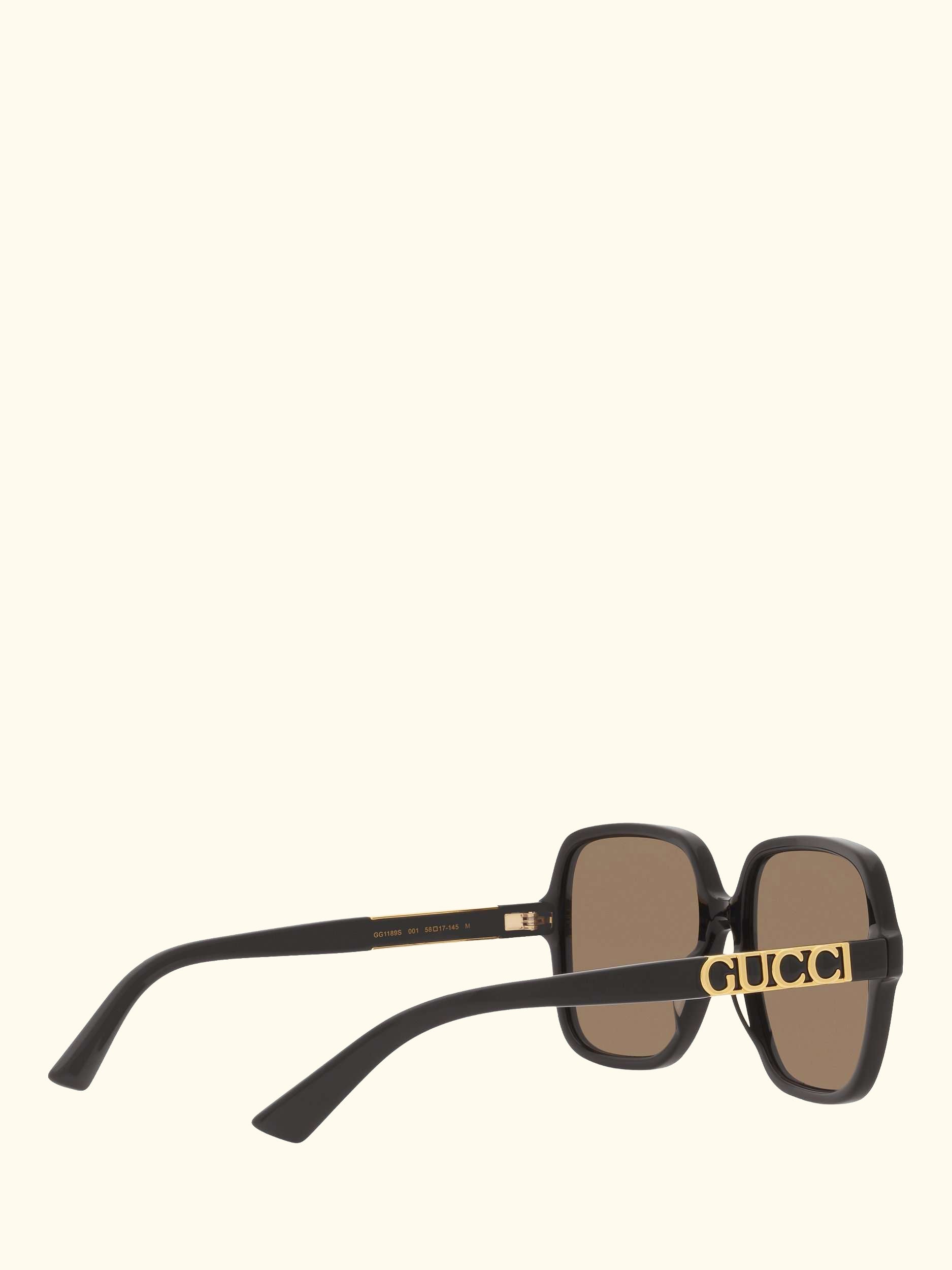 GC001949 Women's Rectangular Sunglasses, Black
