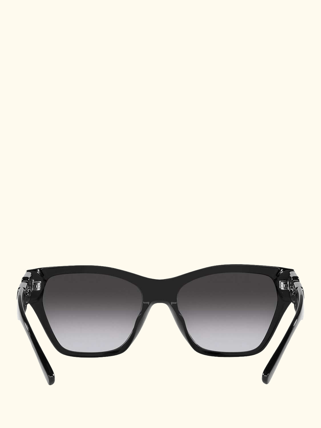 EA4203U Women's Cat's Eye Sunglasses, Shiny Black