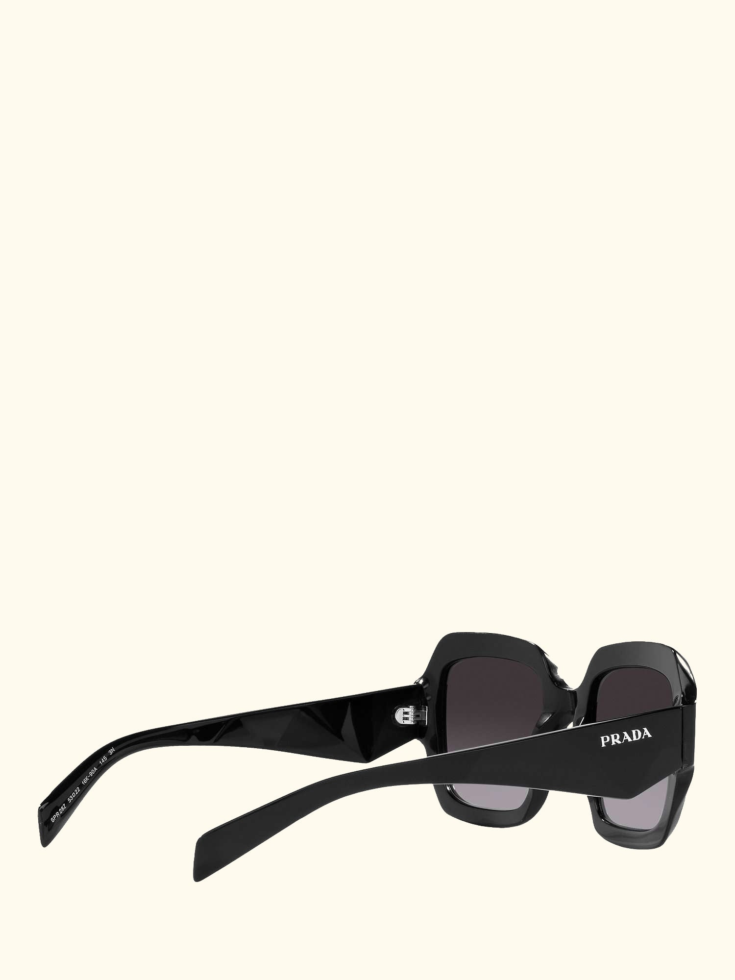 PR28ZS Women's Pillow Sunglasses, Black