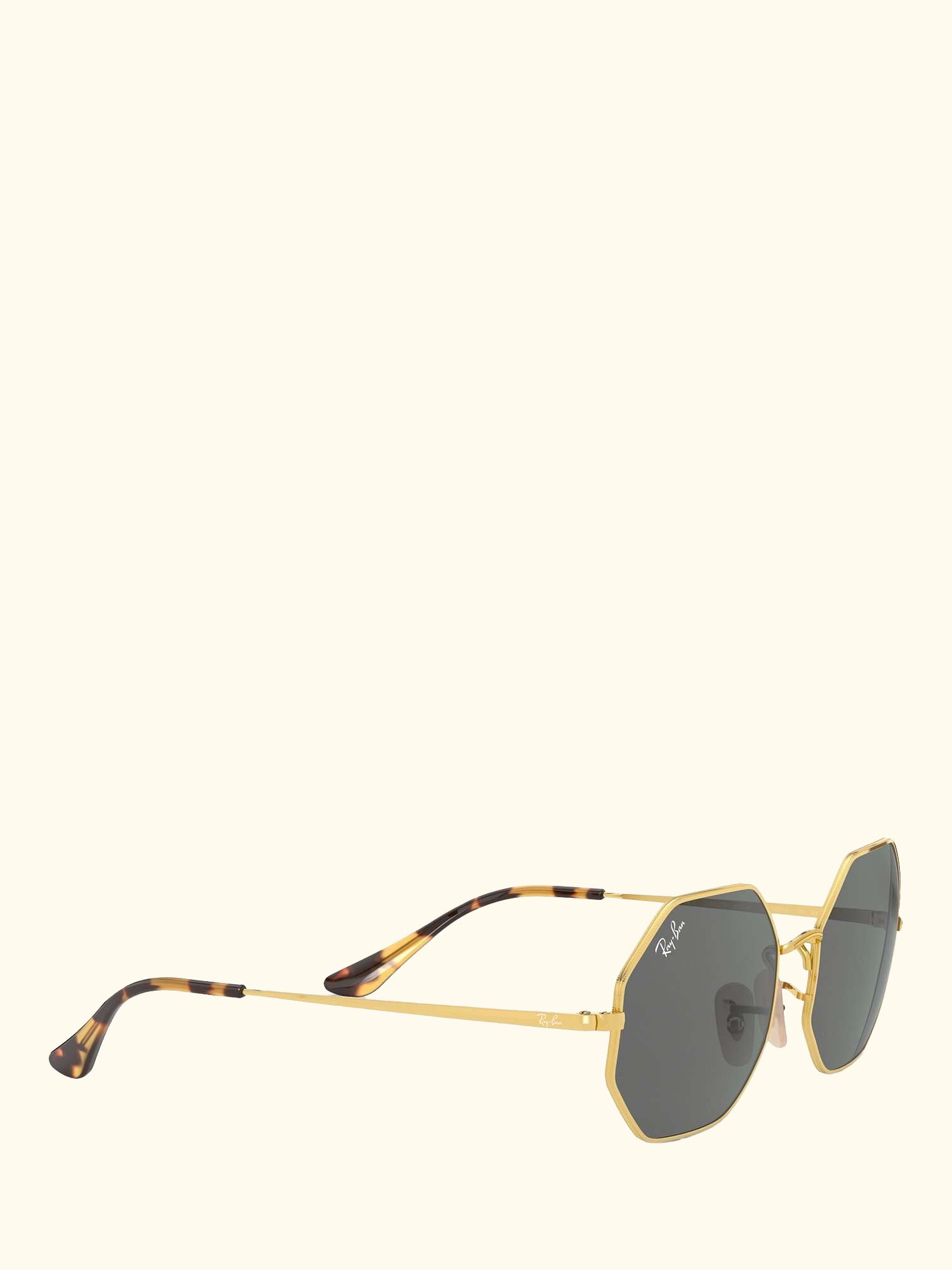 RB1972 Men's Irregular Sunglasses, Gold/Grey