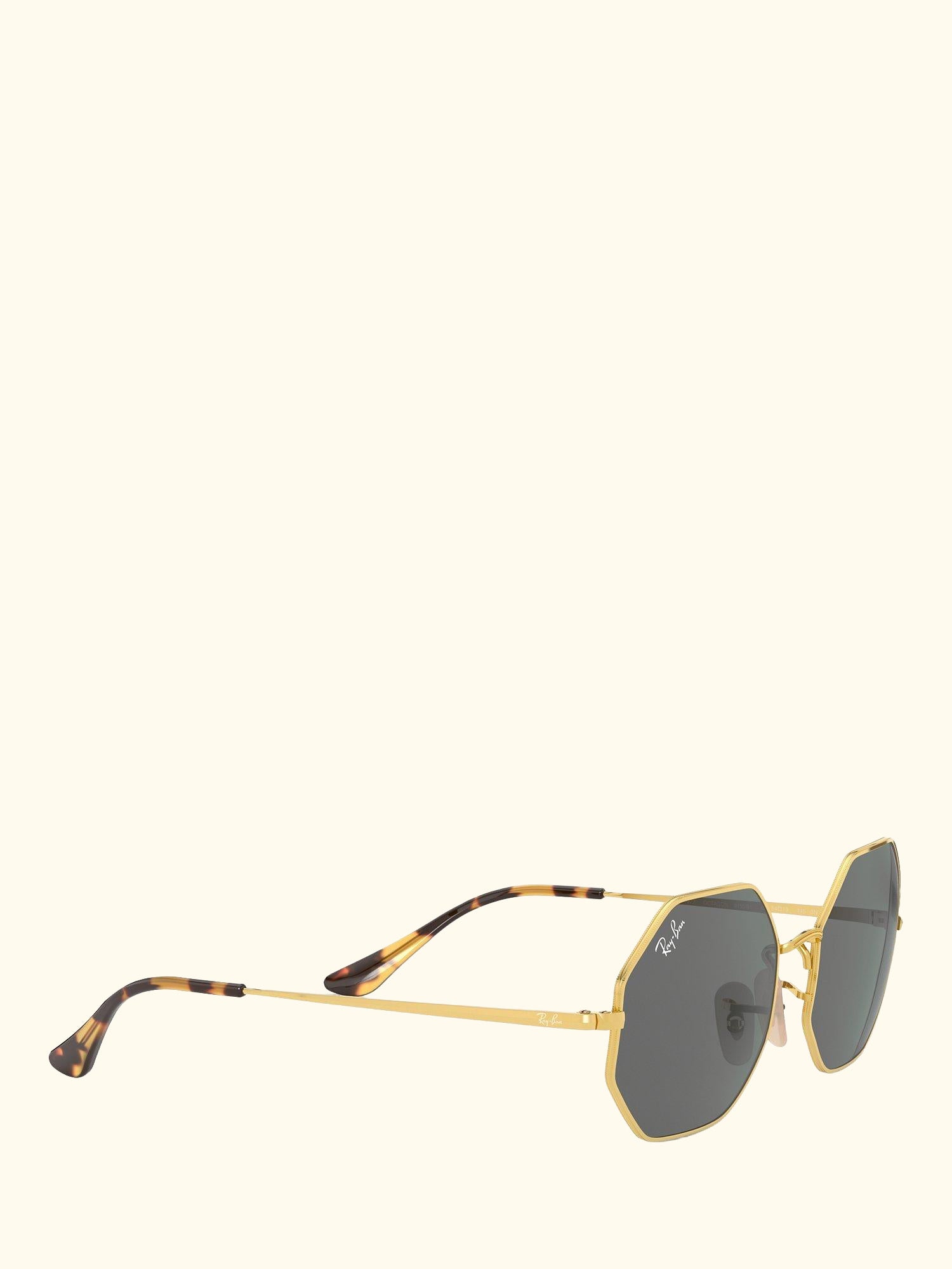 RB1972 Men's Irregular Sunglasses, Gold/Grey