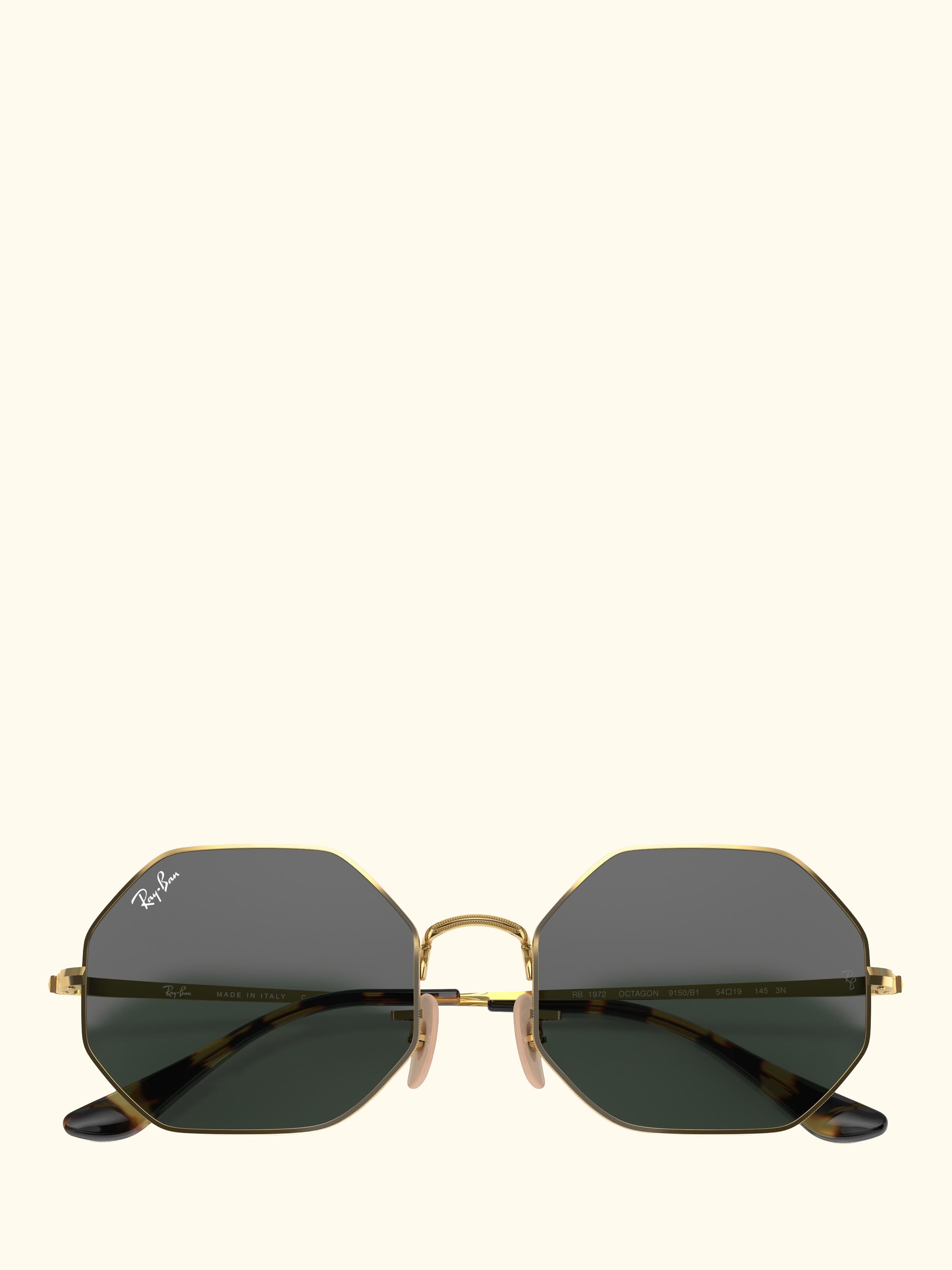 RB1972 Men's Irregular Sunglasses, Gold/Grey