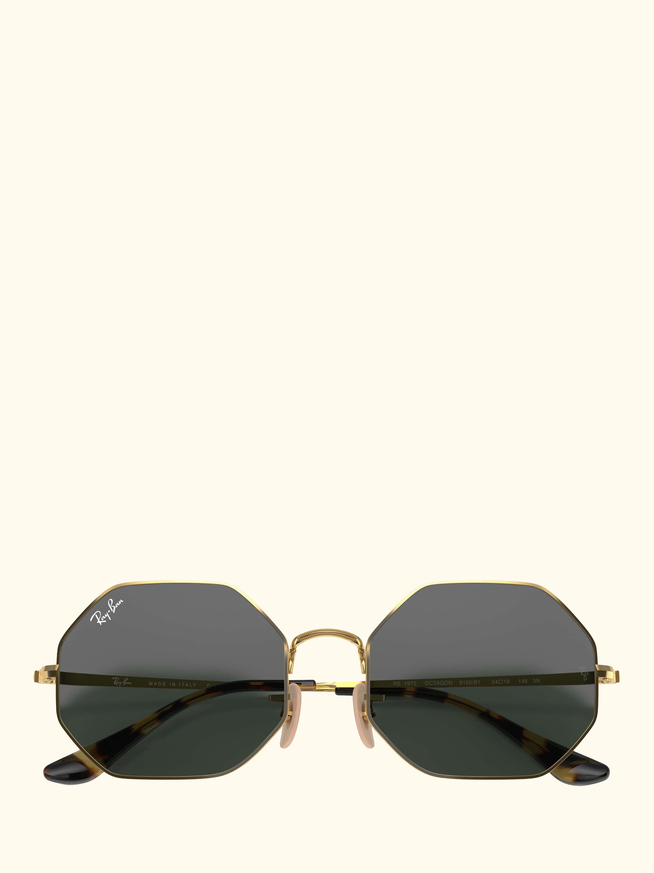RB1972 Men's Irregular Sunglasses, Gold/Grey