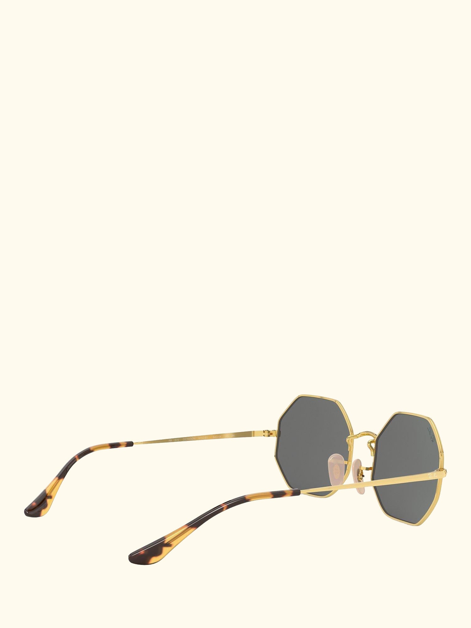 RB1972 Men's Irregular Sunglasses, Gold/Grey