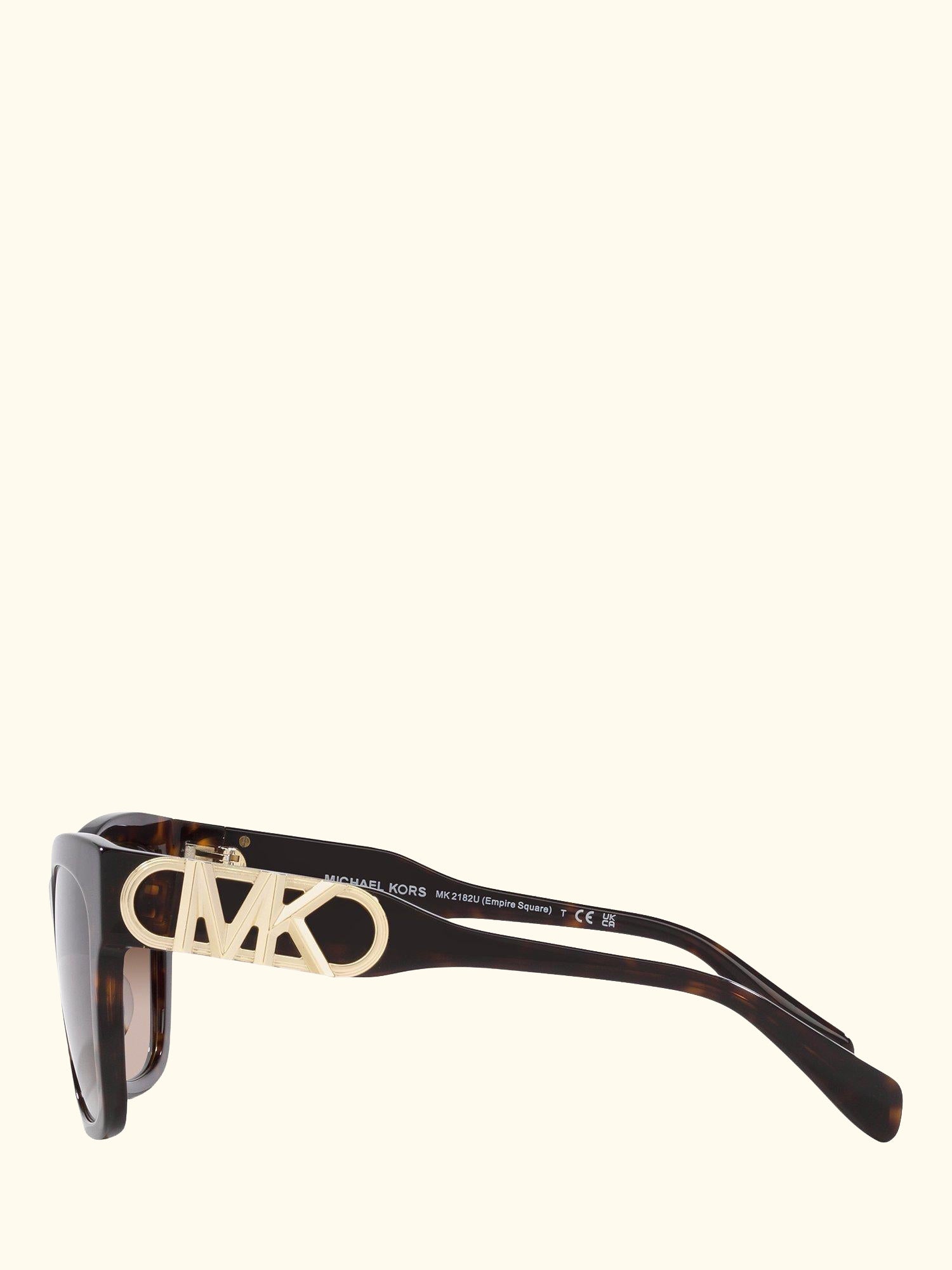 MK2182U Women's Empire Square Sunglasses, Dark Tortoise