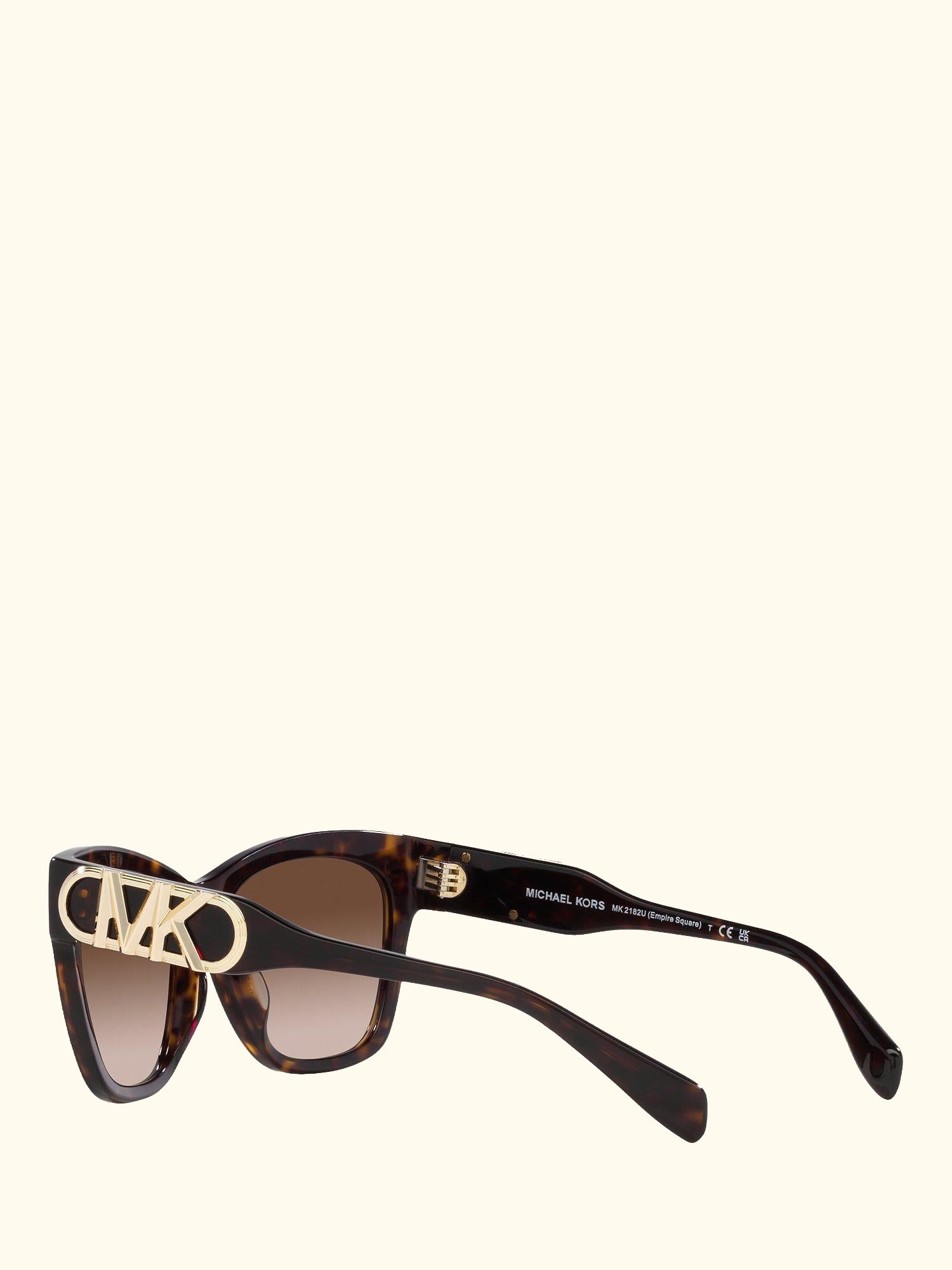 MK2182U Women's Empire Square Sunglasses, Dark Tortoise