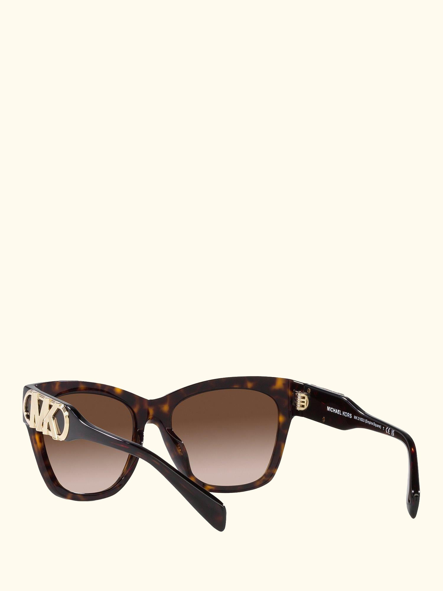 MK2182U Women's Empire Square Sunglasses, Dark Tortoise