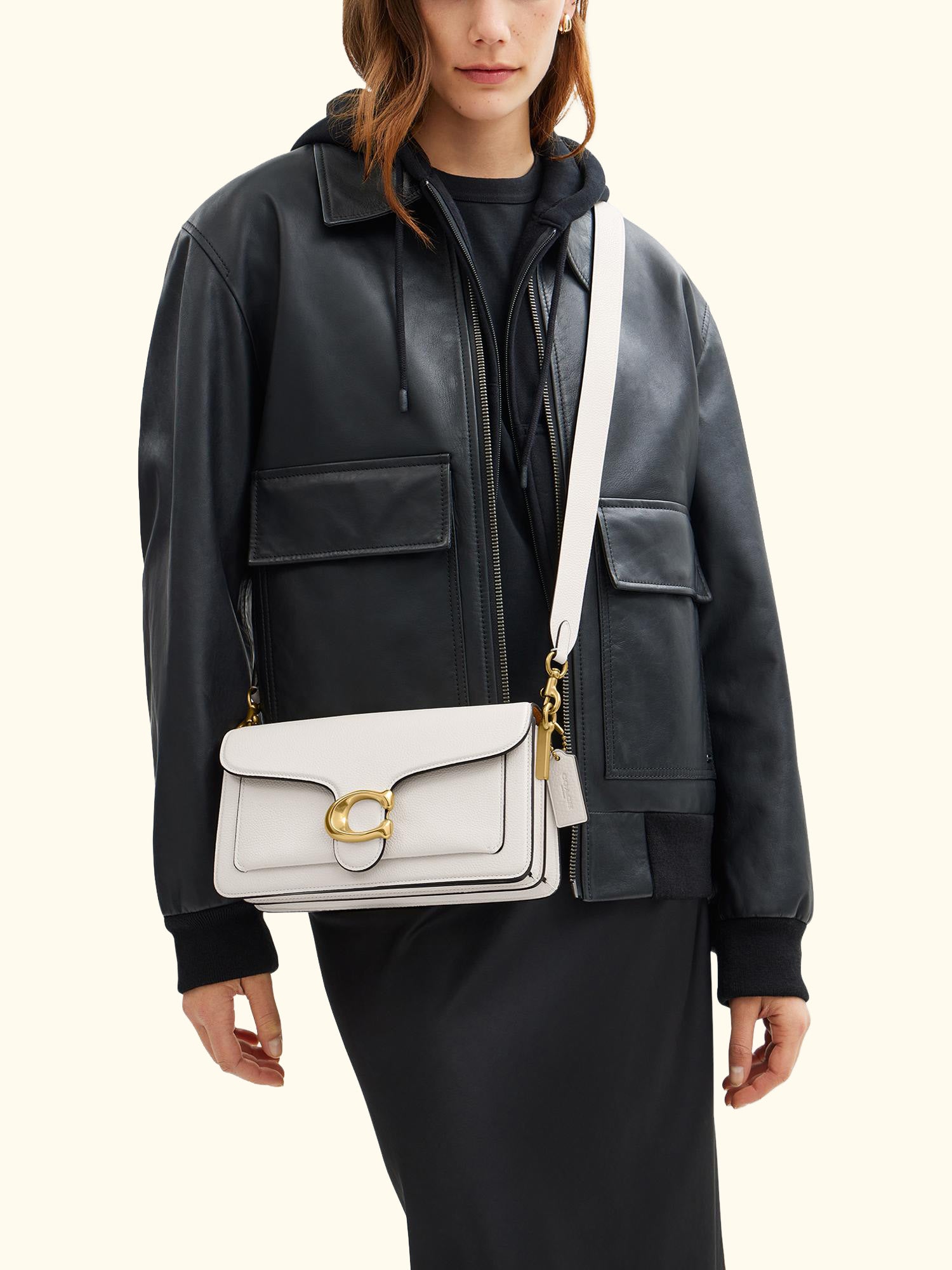 Tabby 26 Pebbled Leather Shoulder Bag