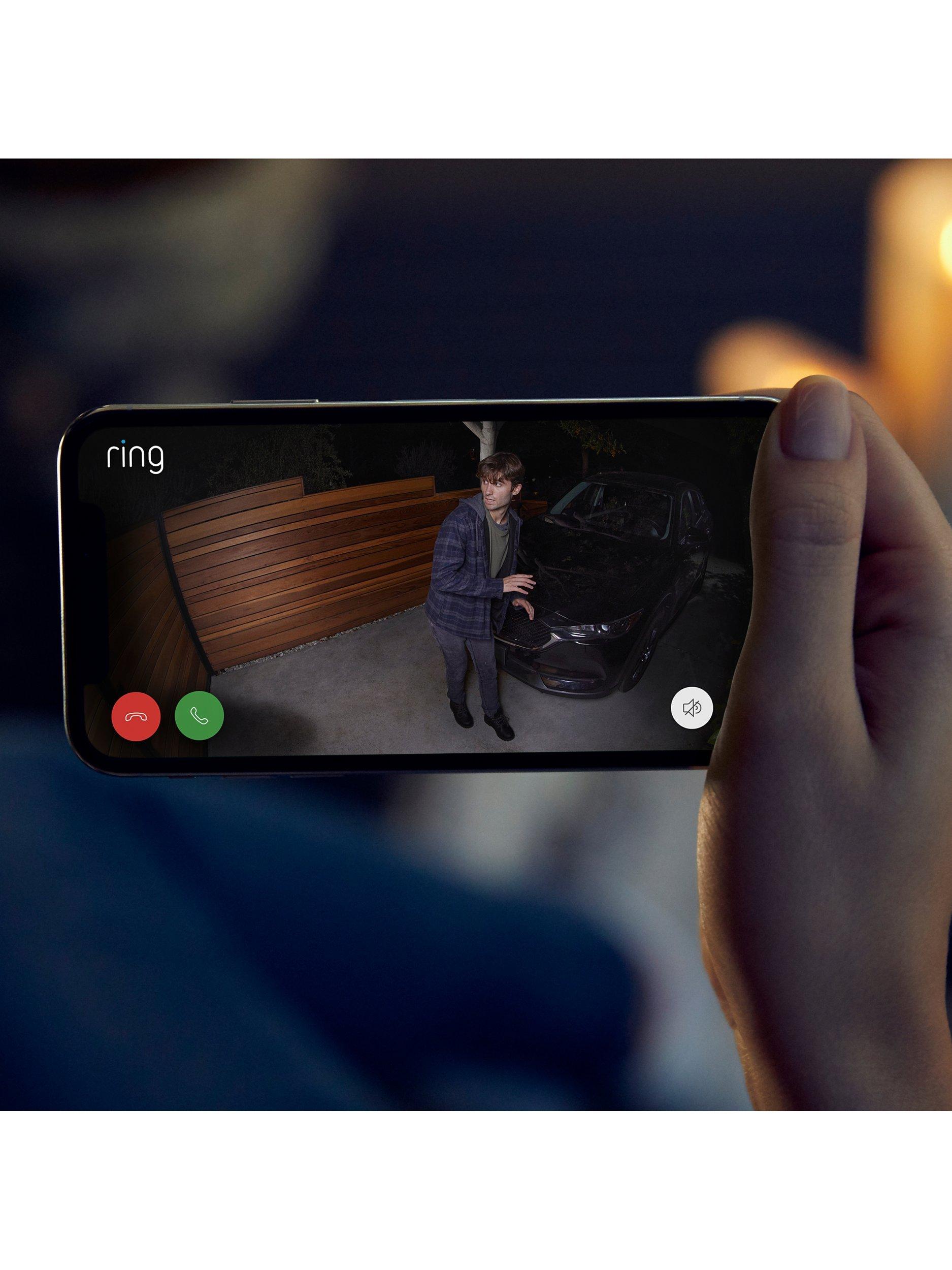 Spotlight Cam Plus Plug-In Smart Security Camera with Built-in Wi-Fi & Siren Alarm