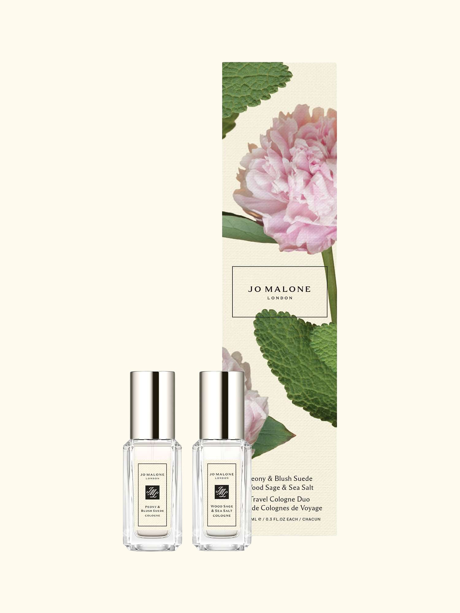 Peony & Blush Suede and Wood Sage & Sea Salt Cologne Duo Fragrance Gift Set