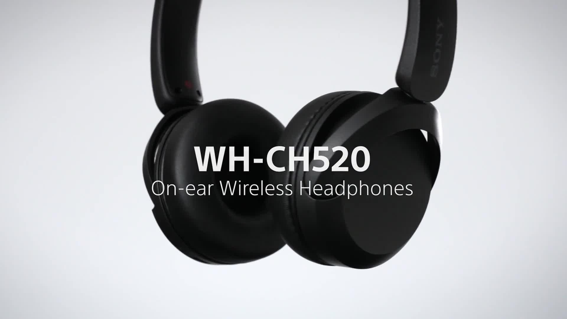 WH-CH520 Bluetooth Wireless On-Ear Headphones with Mic/Remote