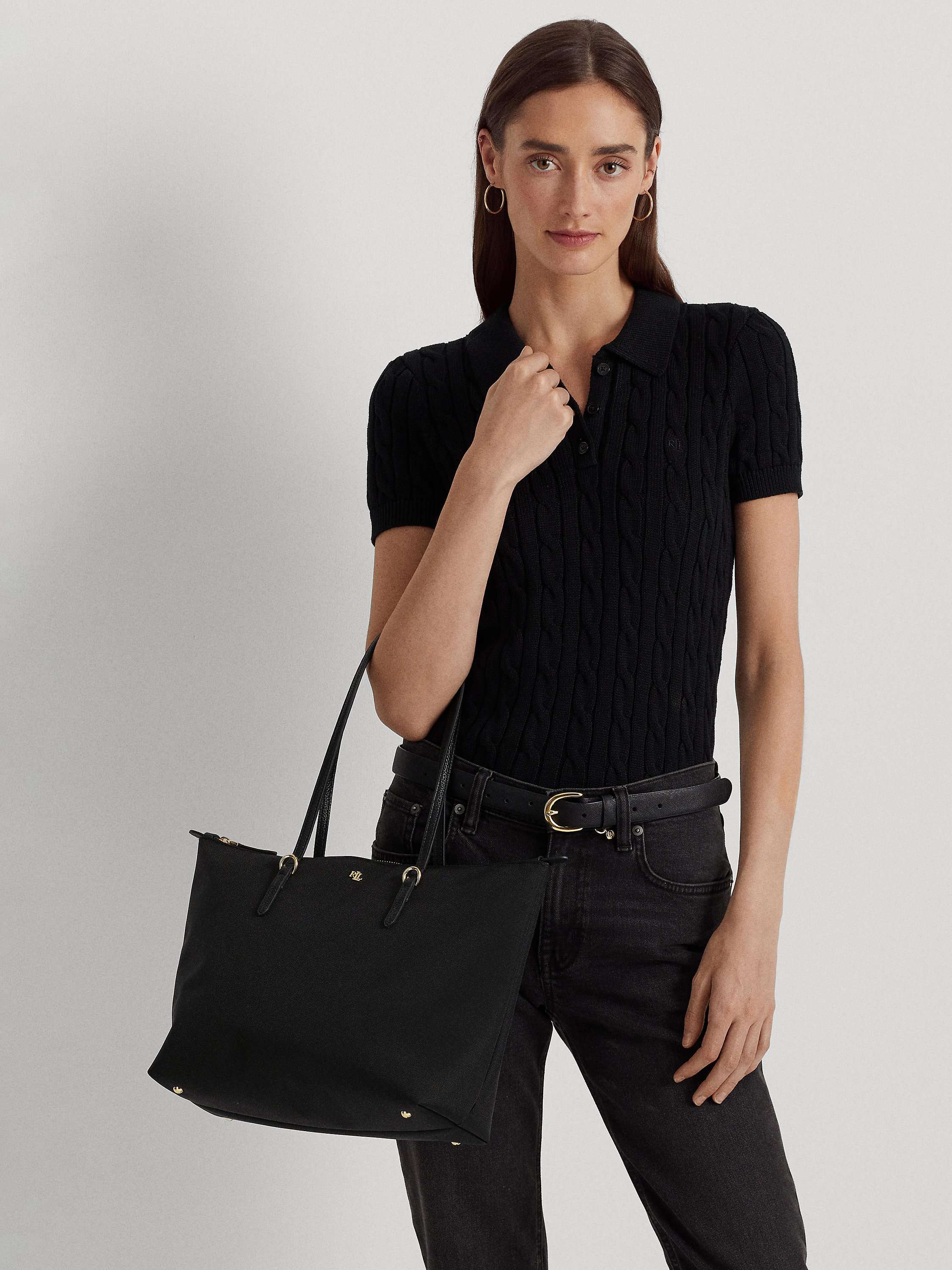 Lauren Ralph Lauren Nylon Medium Keaton Tote Bag