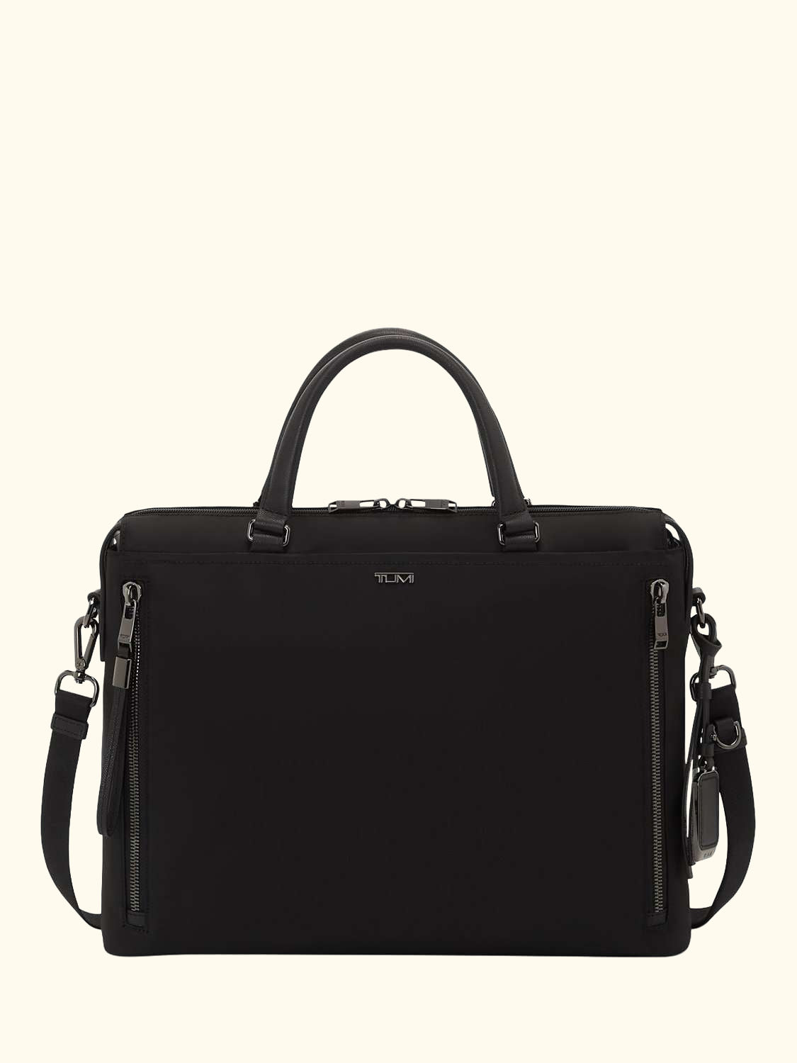 Voyageur Kendallville Nylon Briefcase, Black/Gunmetal