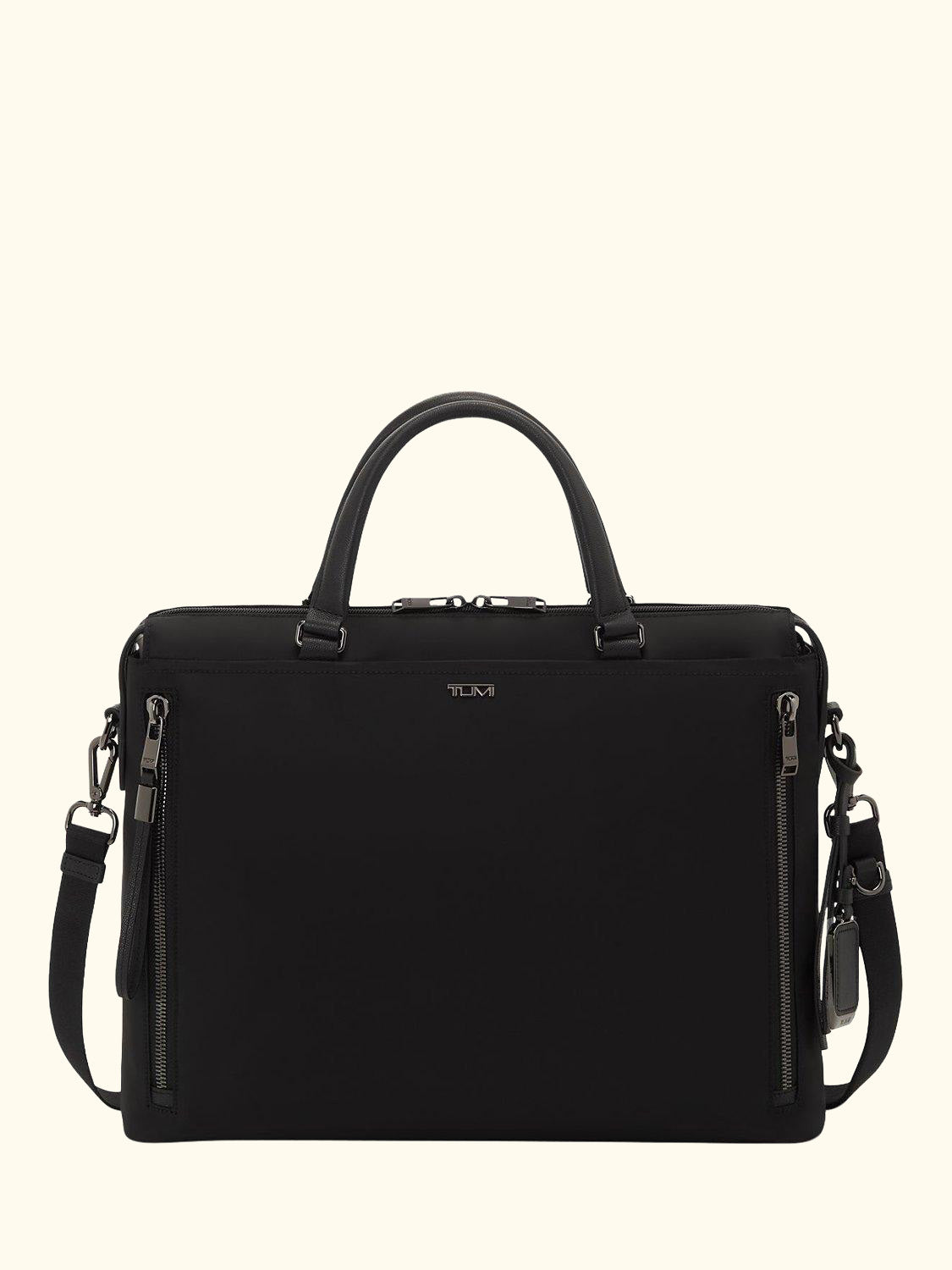 Voyageur Kendallville Nylon Briefcase, Black/Gunmetal