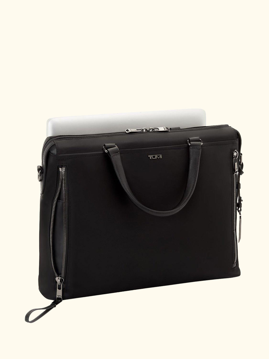Voyageur Kendallville Nylon Briefcase, Black/Gunmetal