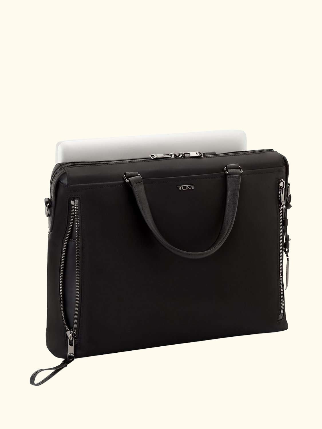Voyageur Kendallville Nylon Briefcase, Black/Gunmetal