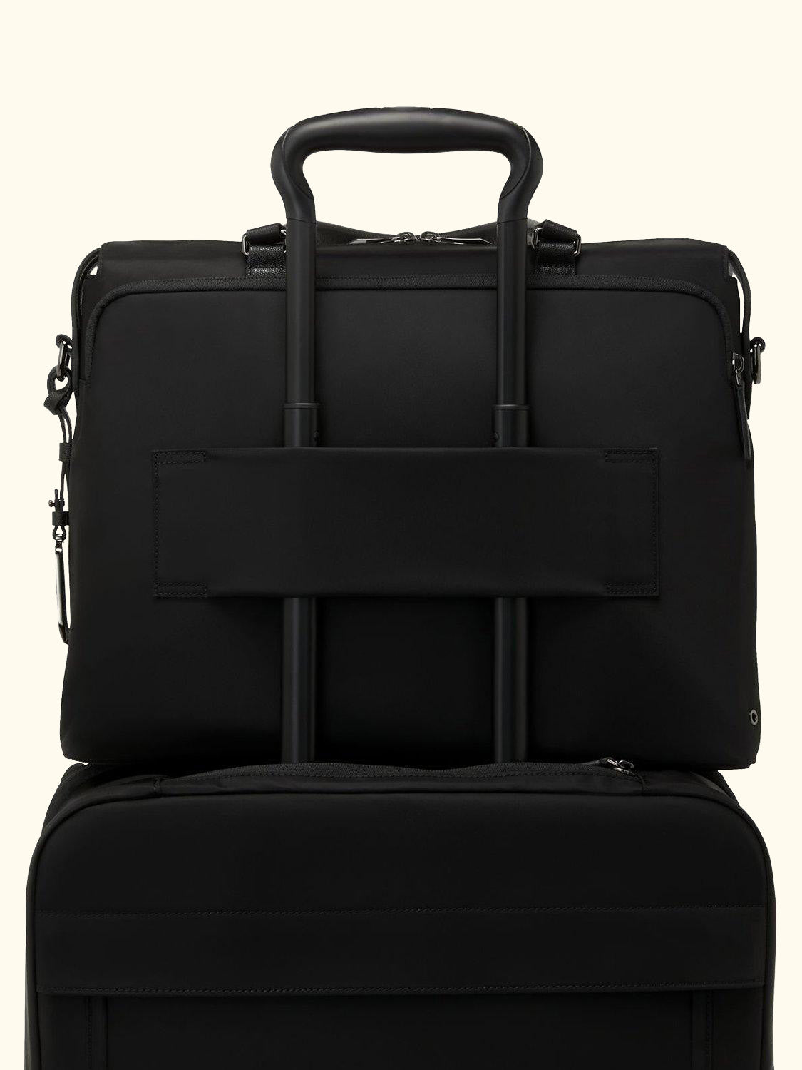 Voyageur Kendallville Nylon Briefcase, Black/Gunmetal