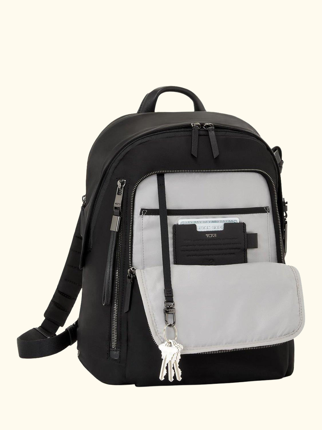 Voyageur Halsey Backpack, Black/Gunmetal