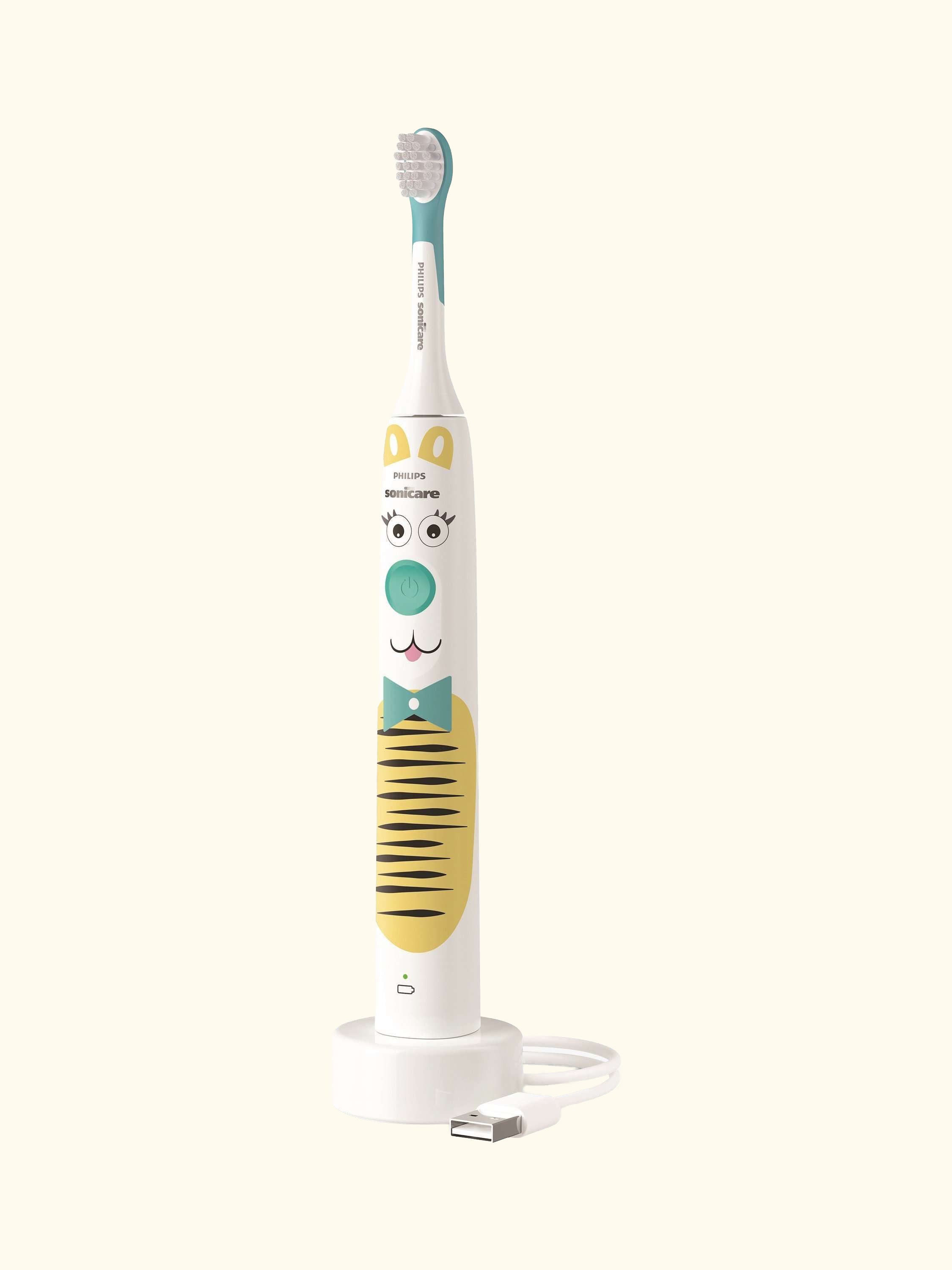 Sonicare For Kids HX3601/01 Design a Pet Electric Toothbrush, White
