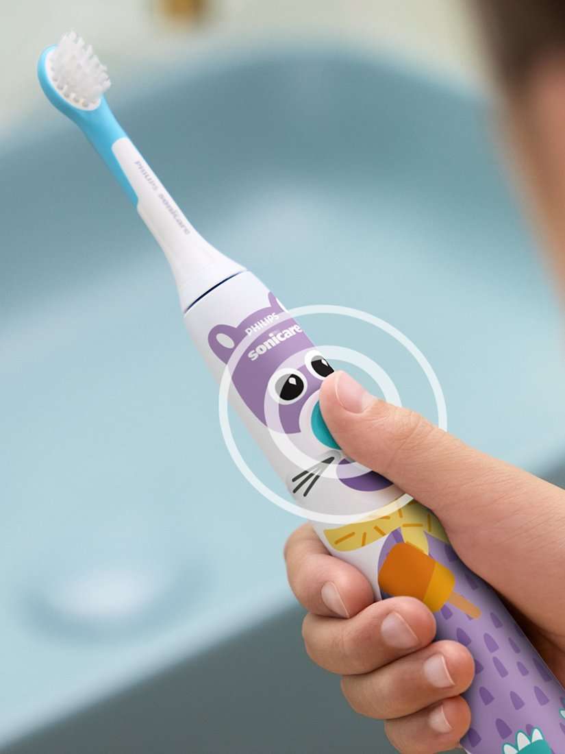 Sonicare For Kids HX3601/01 Design a Pet Electric Toothbrush, White