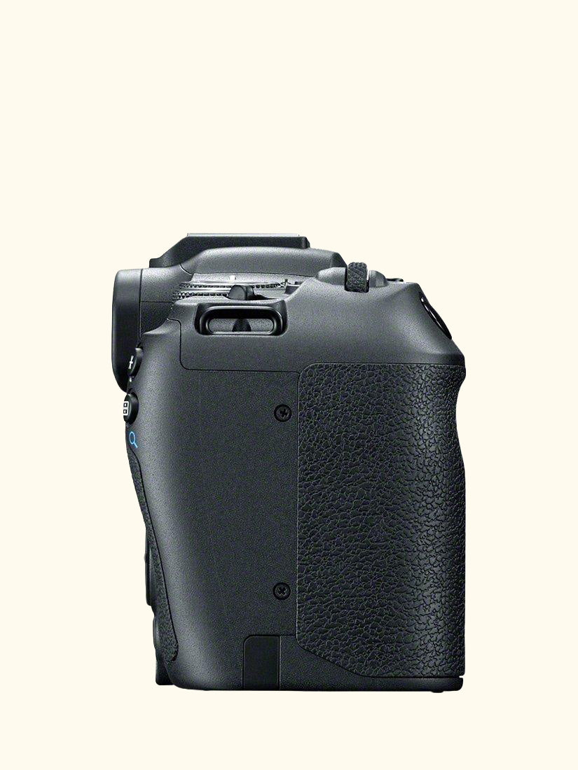 EOS R8 Compact System Camera, 4K Ultra HD, 24.2MP, Wi-Fi, Bluetooth, OLED EVF, 3” Vari-Angle Touch Screen, Body Only, Black