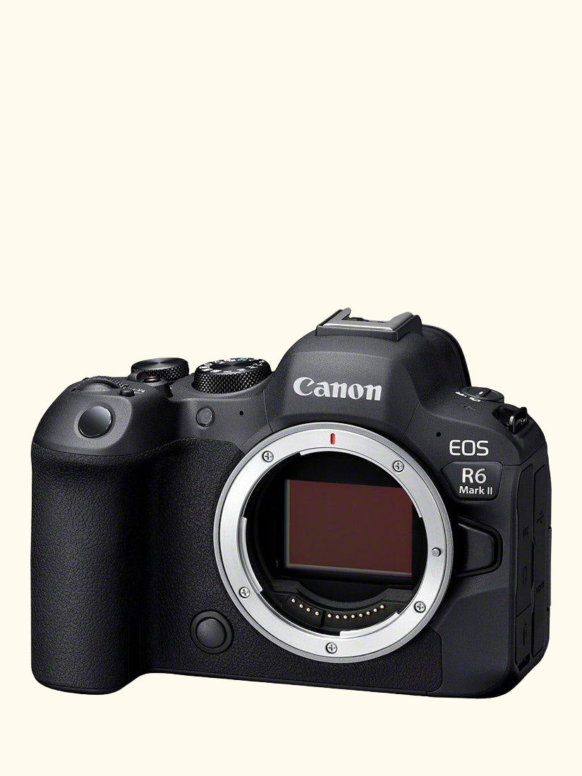 EOS R6 Mark II Compact System Camera, 6K/4K Ultra HD, 24.2MP, Wi-Fi, Bluetooth, OLED EVF, 3" Vari-Angle Touch Screen, Body Only
