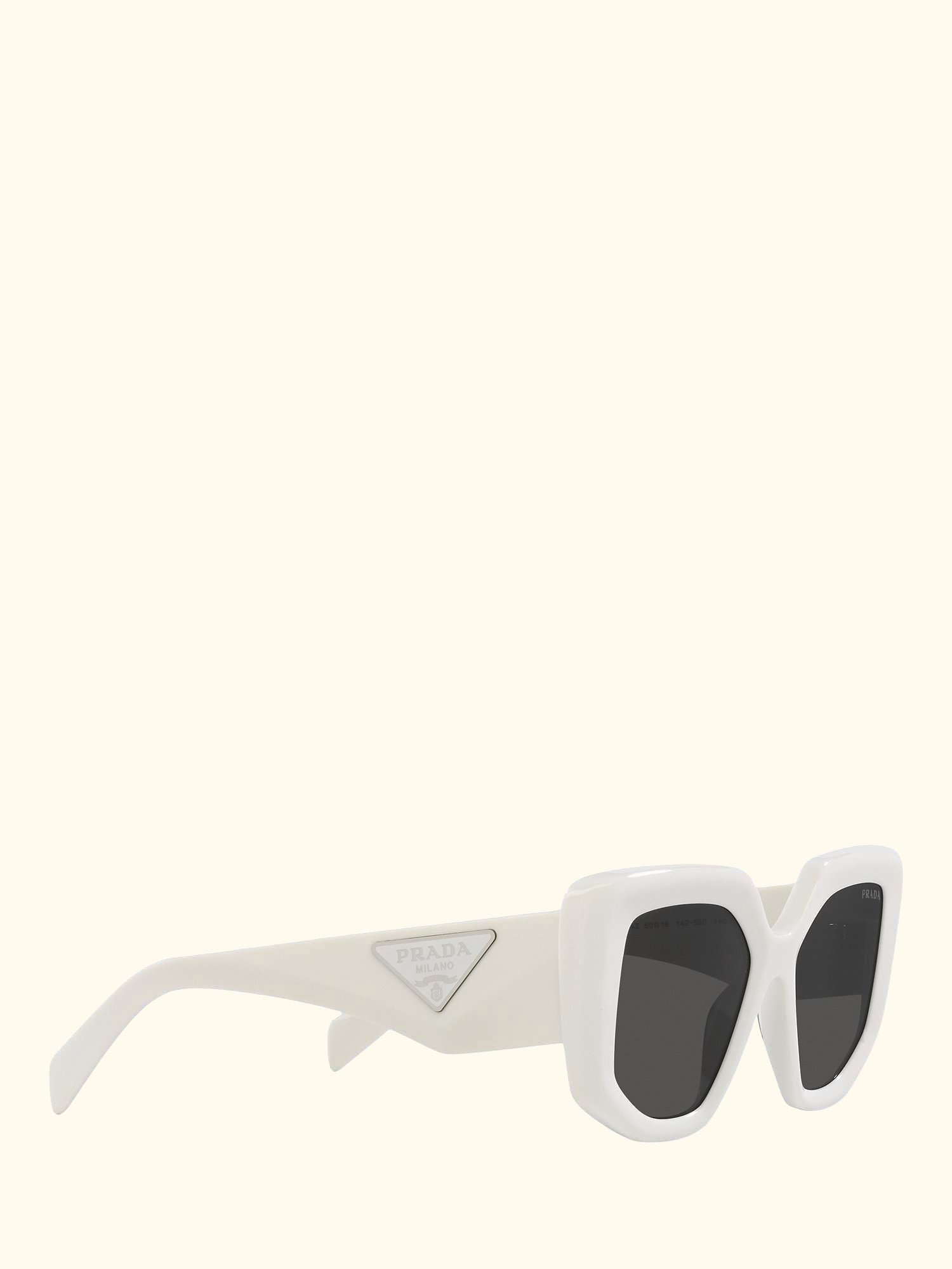 PR14ZS Women's Irregular Sunglasses, Talc