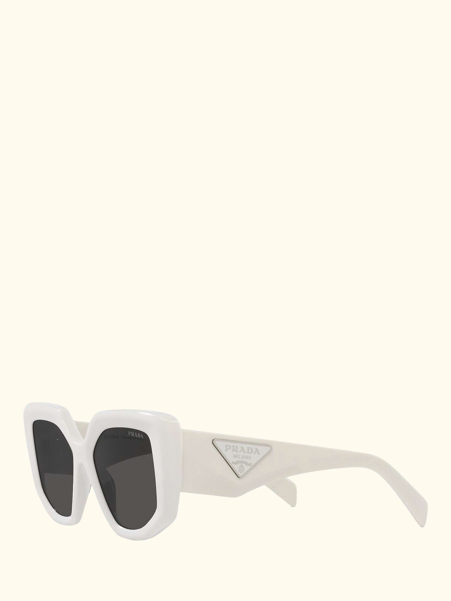 PR14ZS Women's Irregular Sunglasses, Talc