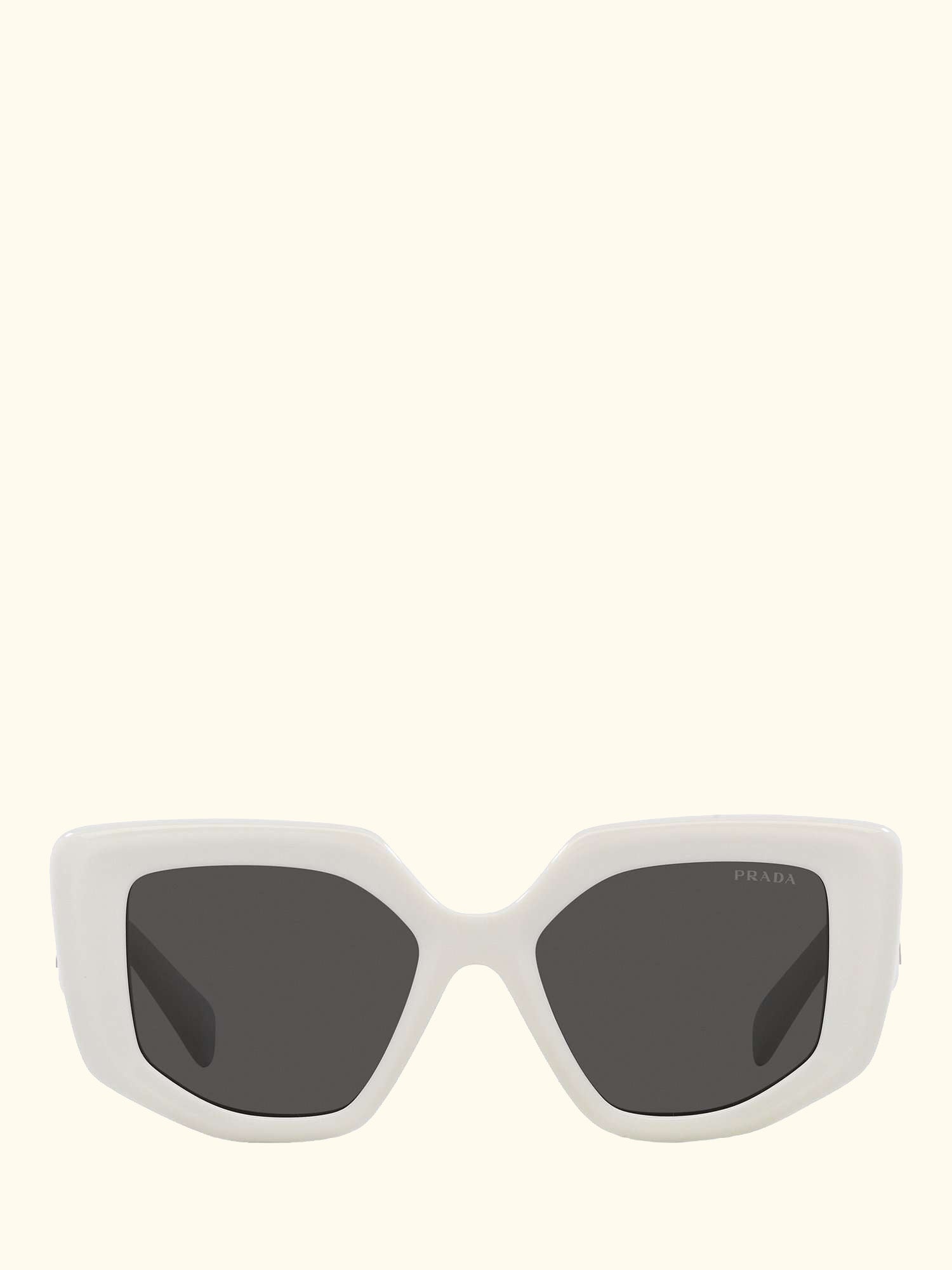 PR14ZS Women's Irregular Sunglasses, Talc
