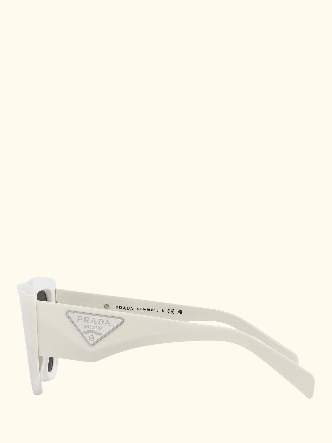PR14ZS Women's Irregular Sunglasses, Talc
