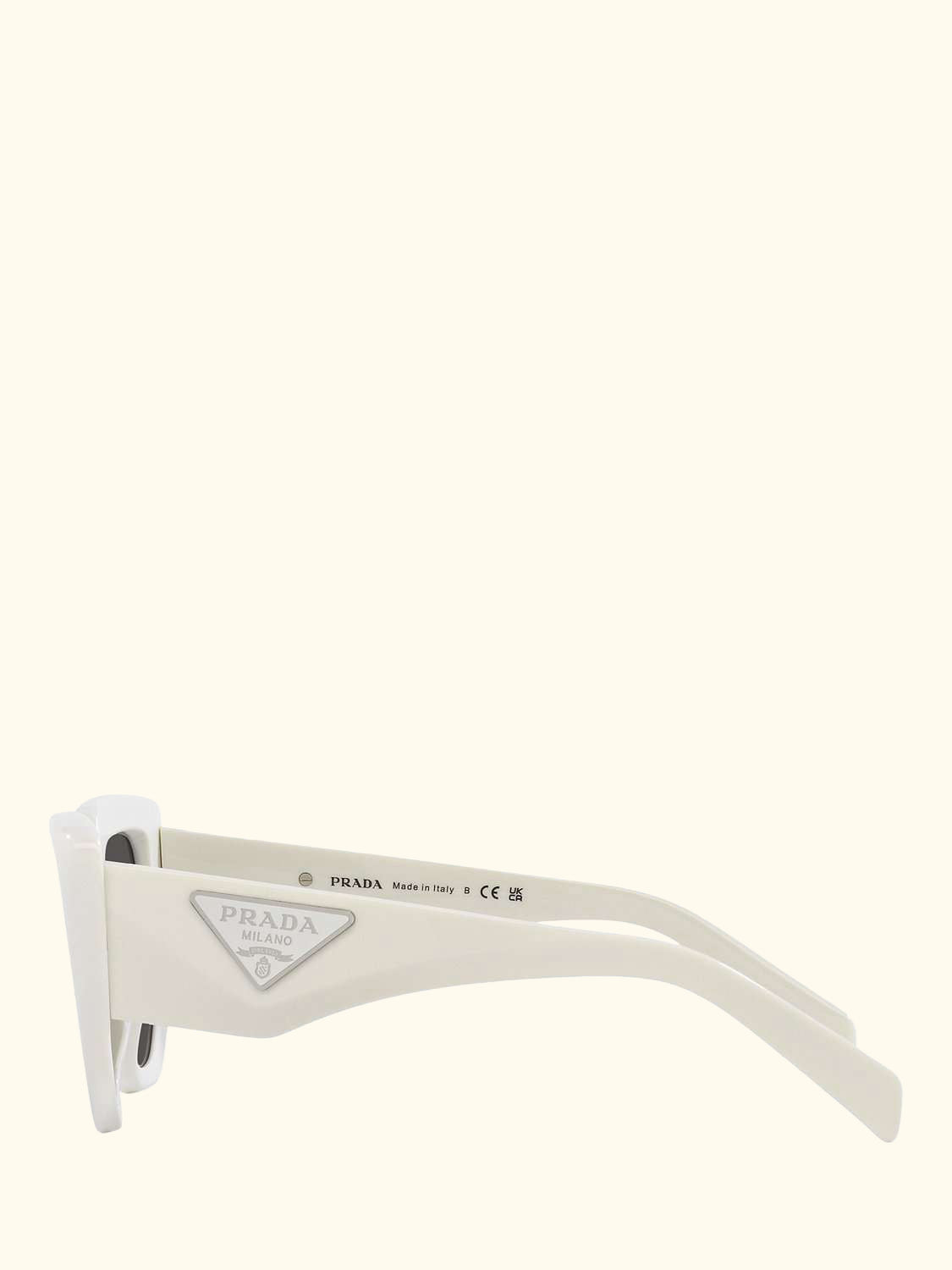 PR14ZS Women's Irregular Sunglasses, Talc
