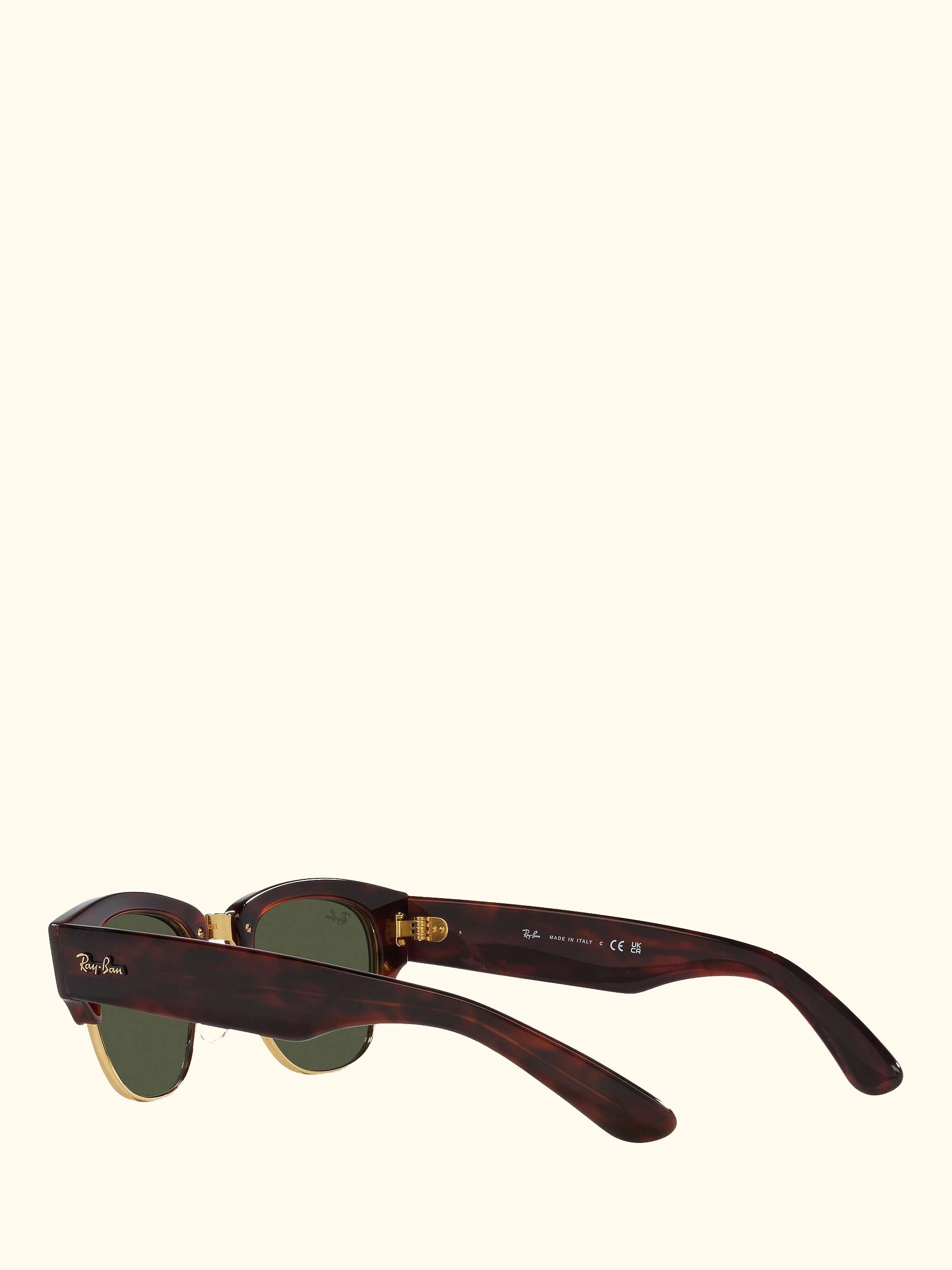 RB0316S Men's Mega Clubmaster Oval Sunglasses, Mock Tortoise/Gold