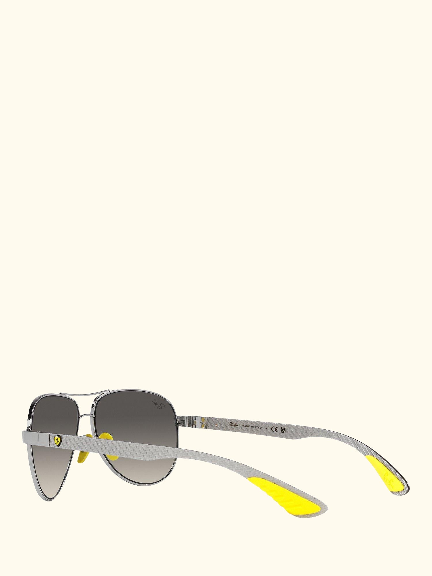 RB8331M Scuderia Ferrari Men's Aviator Sunglasses, Silver/Grey Gradient